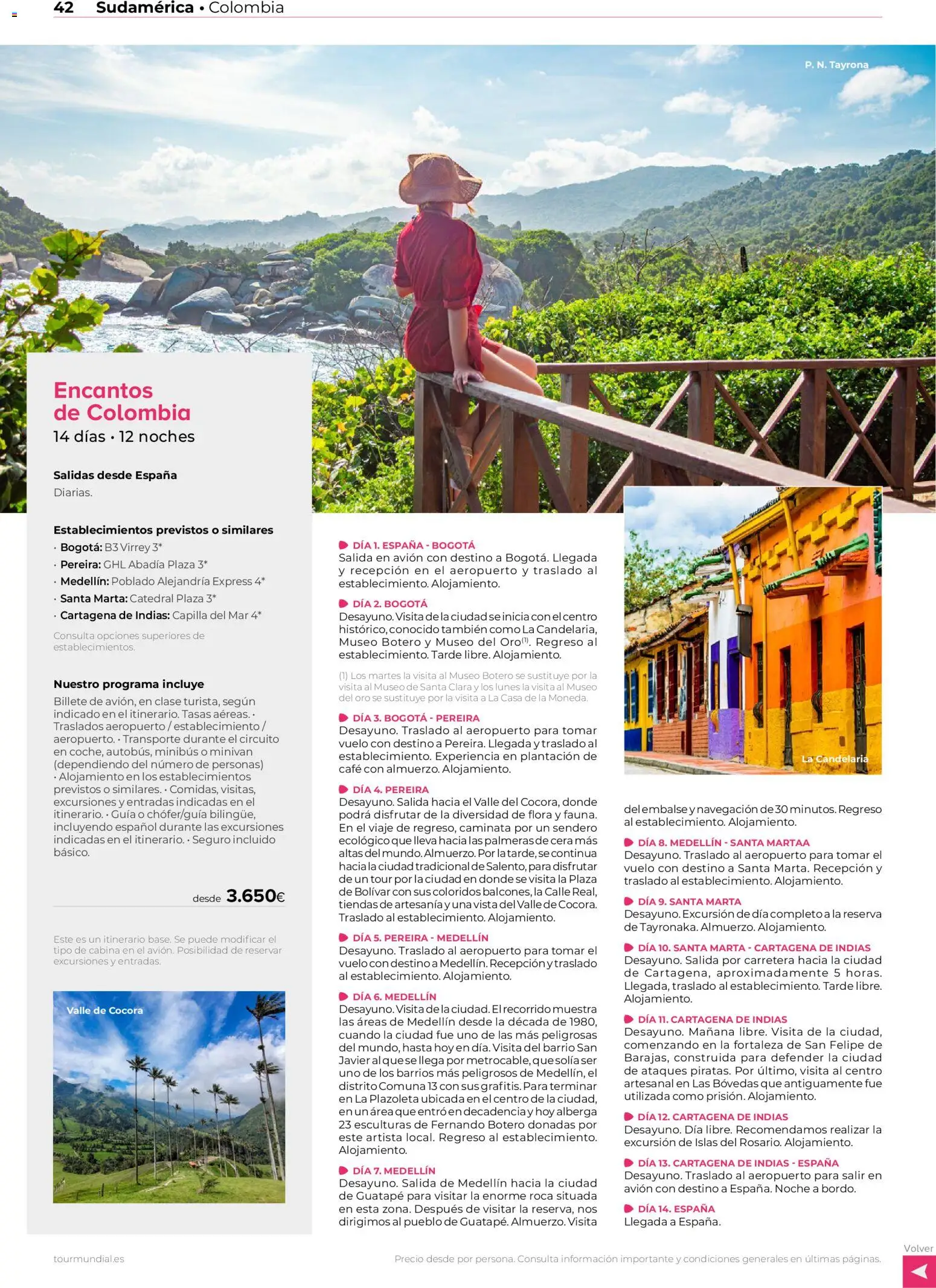 Viajes El Corte Inglés Centroamérica y Sudamérica │ válido desde el 01.01.2026 | Página: 41 | Productos: Café, Palmeras, Navegación