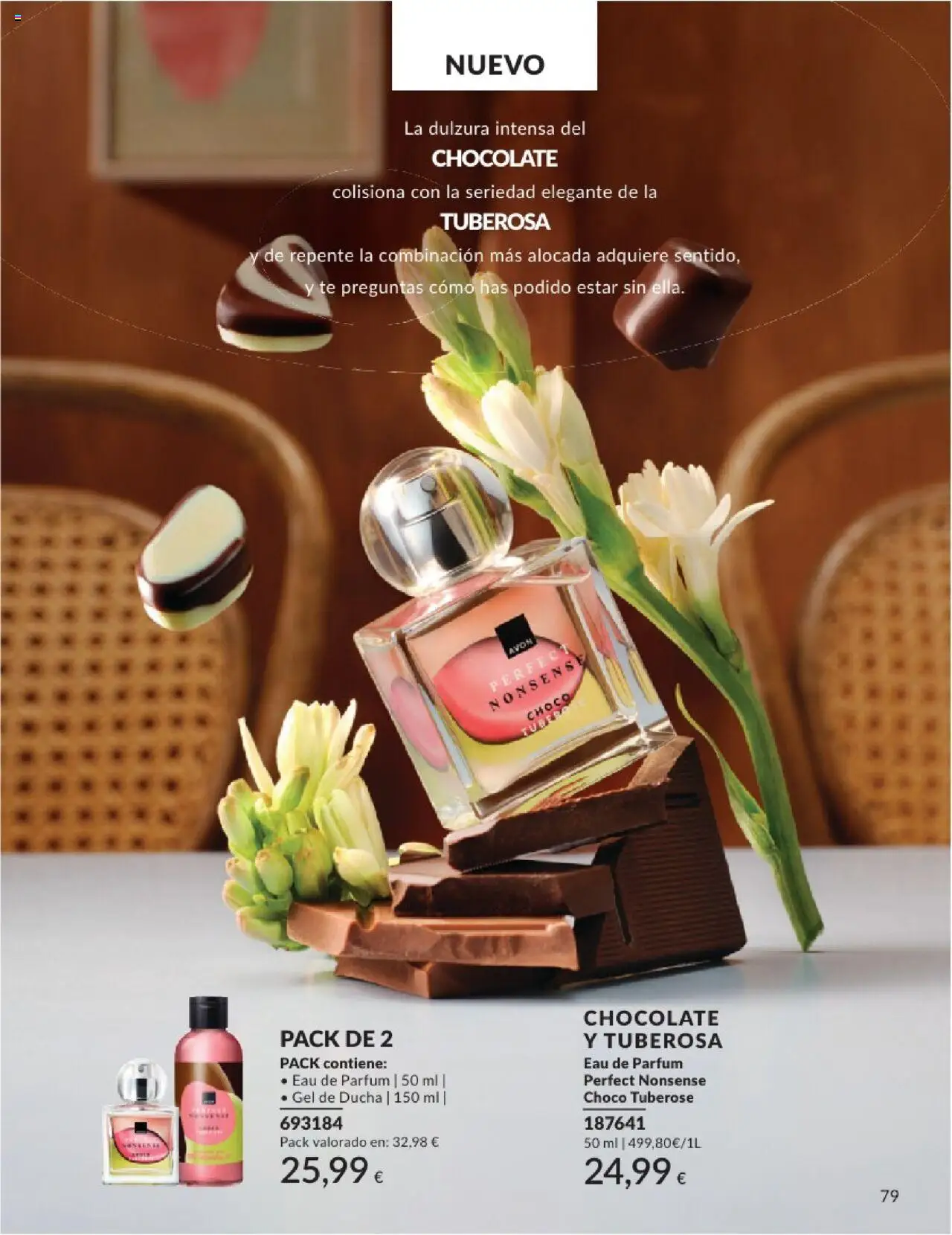 Catálogo AVON campaña 6 │ válido desde el 01.06.2025 | Página: 79 | Productos: Chocolate, Té, Eau de parfum, Ducha