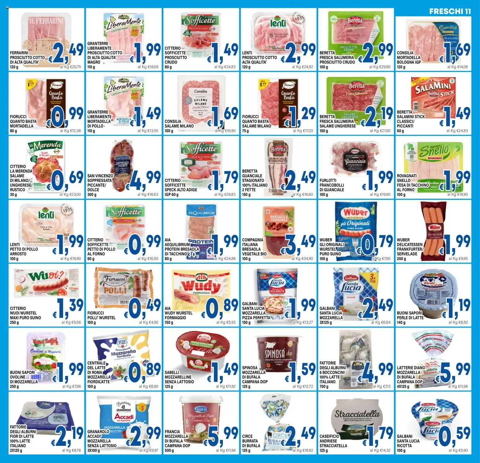 Volantino DEM del 13.02.2026 | Pagina: 11 | Prodotti: Suino, Mozzarella, Formaggio, Guanciale