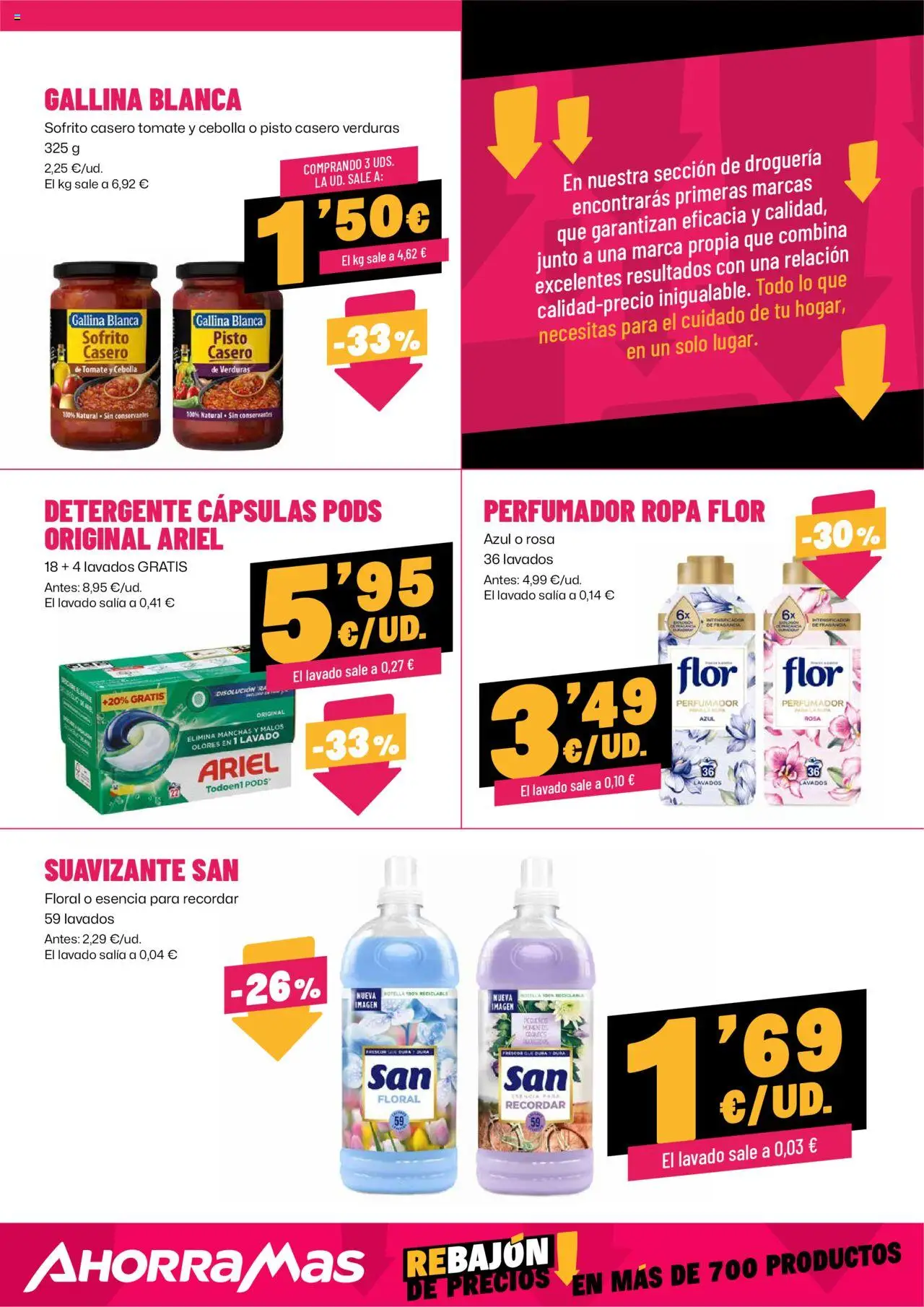 AhorraMas folleto │ válido desde el 07.08.2025 | Página: 13 | Productos: Fragancia, Ropa, Suavizante, Παγωμένο τσάι