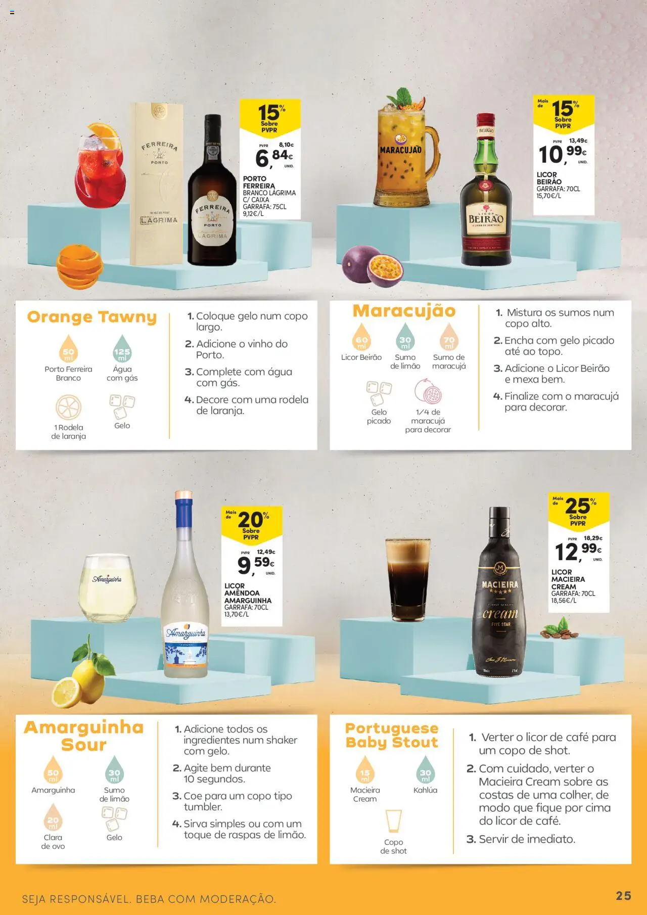 Continente - Açores: Como é bom saborear o verão │ válido de 07.08.2025 | Página: 25 | Produtos: Agua, Licor, Café, Vinho