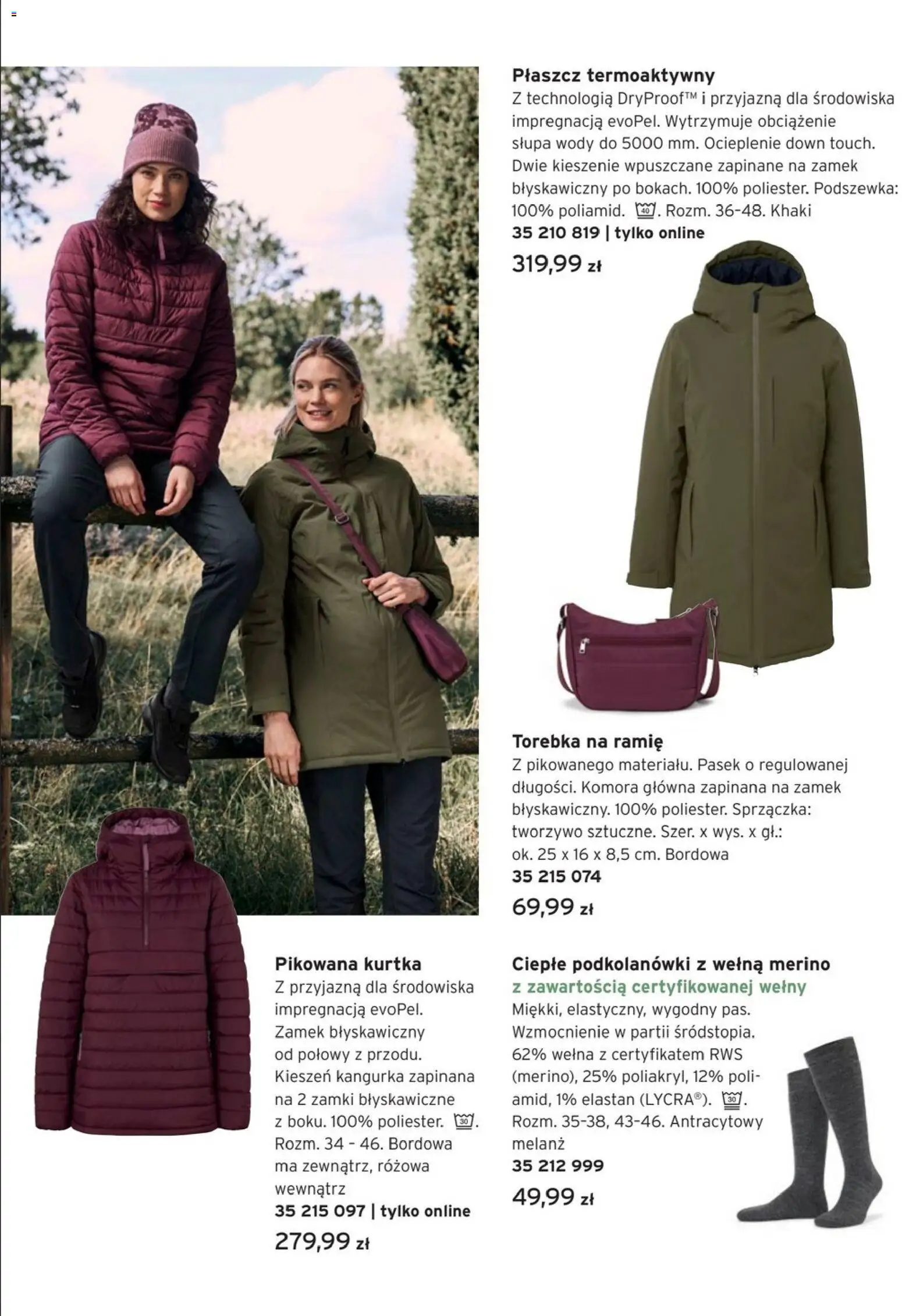 Tchibo promocje od 30.12.2025 | Strona: 8 | Produkty: Płaszcz, Torebka, Pasek, Podkolanówki