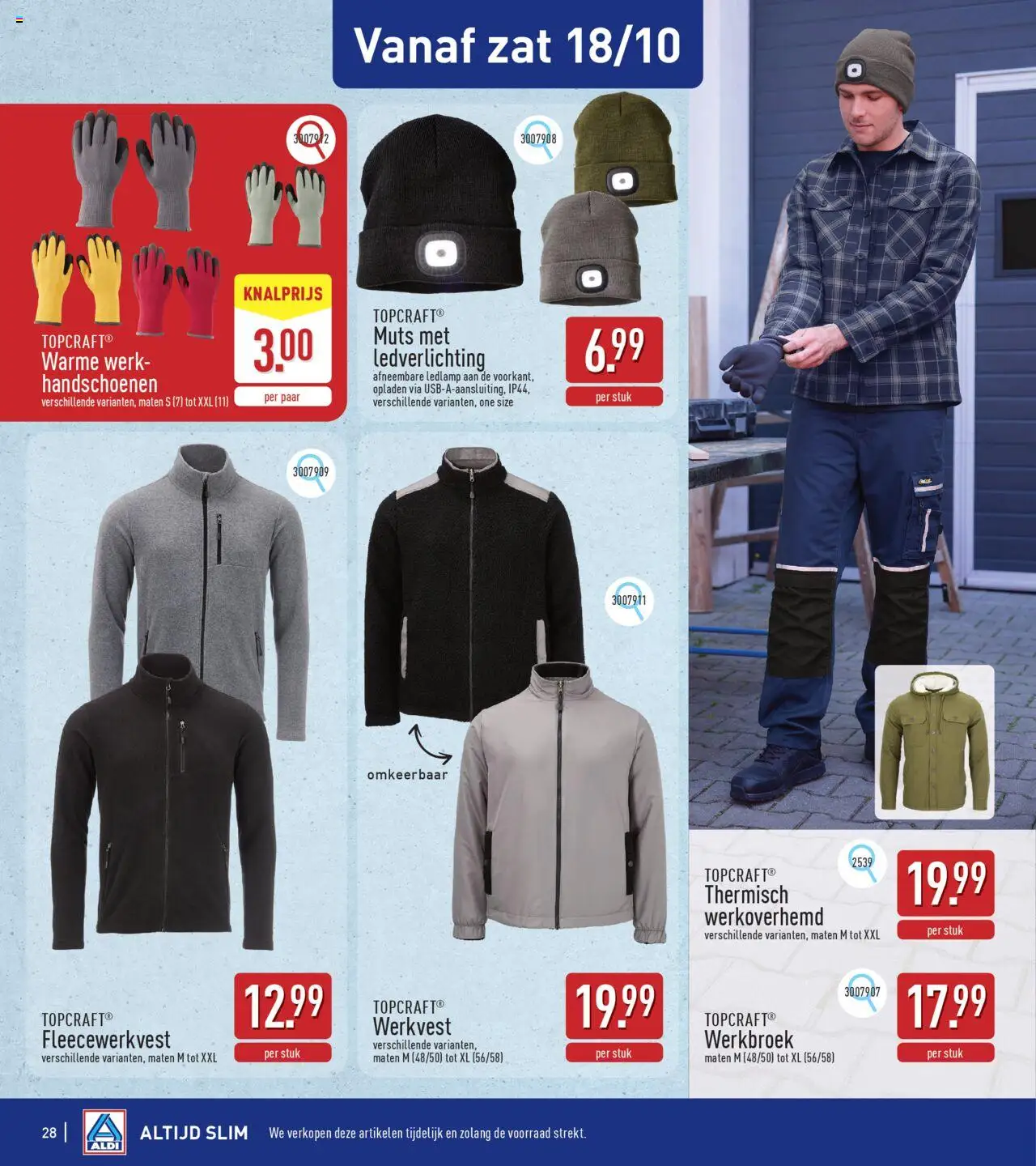 {H1} | Pagina: 28 | Producten: Handschoenen, Ledlamp