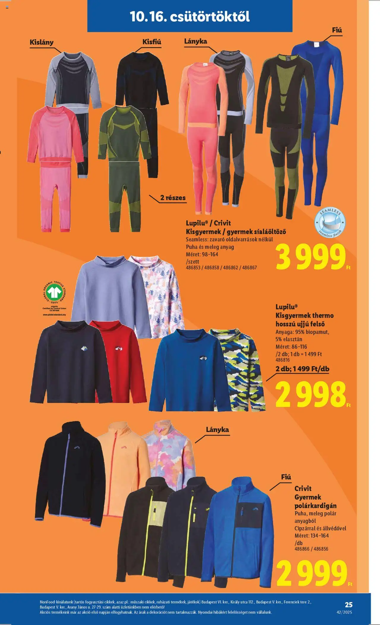 Lidl akciós ujság - amely érvényes a következő dátumtól: 16.10.2025 | Oldal: 25 | Termékek: Játékok