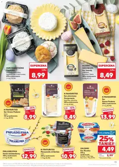 Pogląd oferty "Kaufland gazetka - Wielkanoc" - ważna od 19.03.2026 | Strona: 13 | Produkty: Mozzarella di bufala, Karta, Mozzarella, Ser ricotta