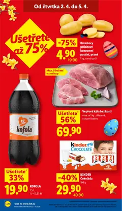 Náhled letáku Brambory přílohové konzumní pozdní, prané, 1 kg, varný typ B od 02.04.2026 | Strana: 2