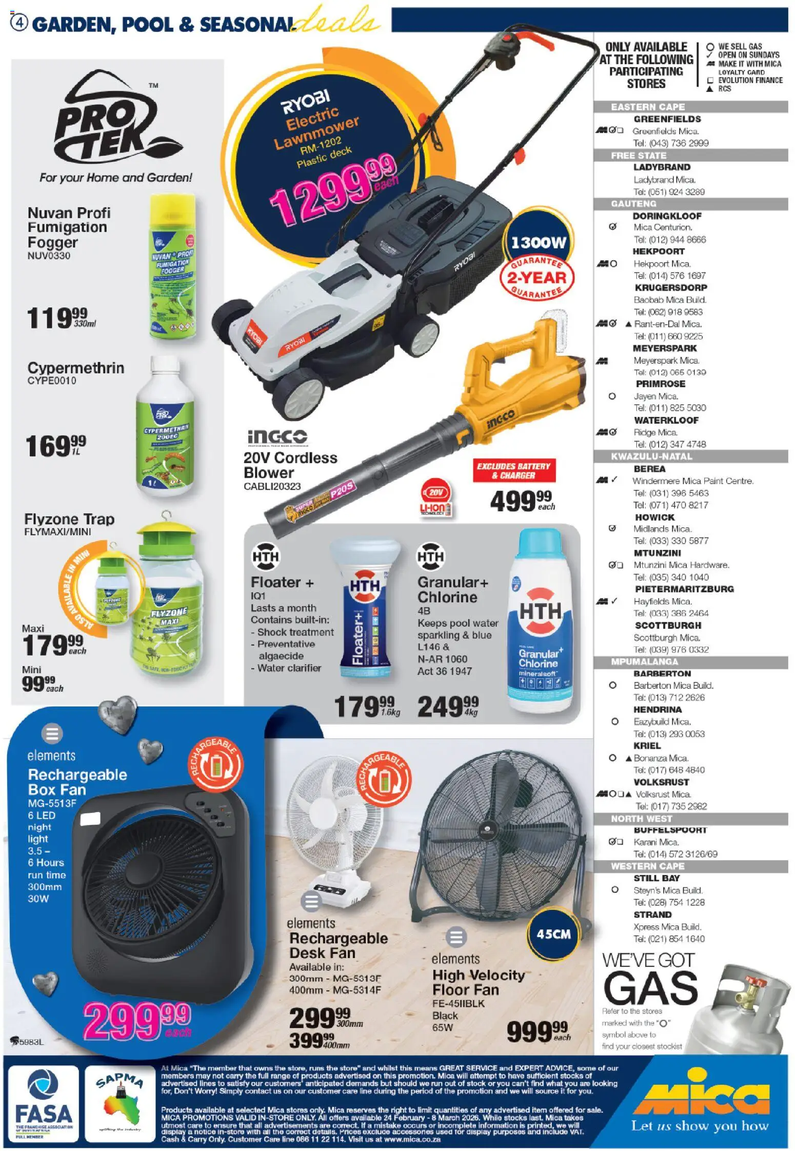 New MICA catalogue – valid from 24.02.2026 | Page: 4 | Products: Desk, Fan, Battery, Charger