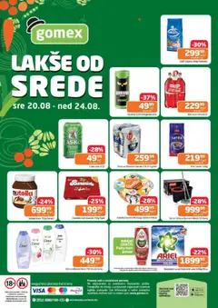 Gomex katalog - važi od 20.08.2025 | Strana: 2 | Proizvode: Podravka, Guarana, Pivo, Banane