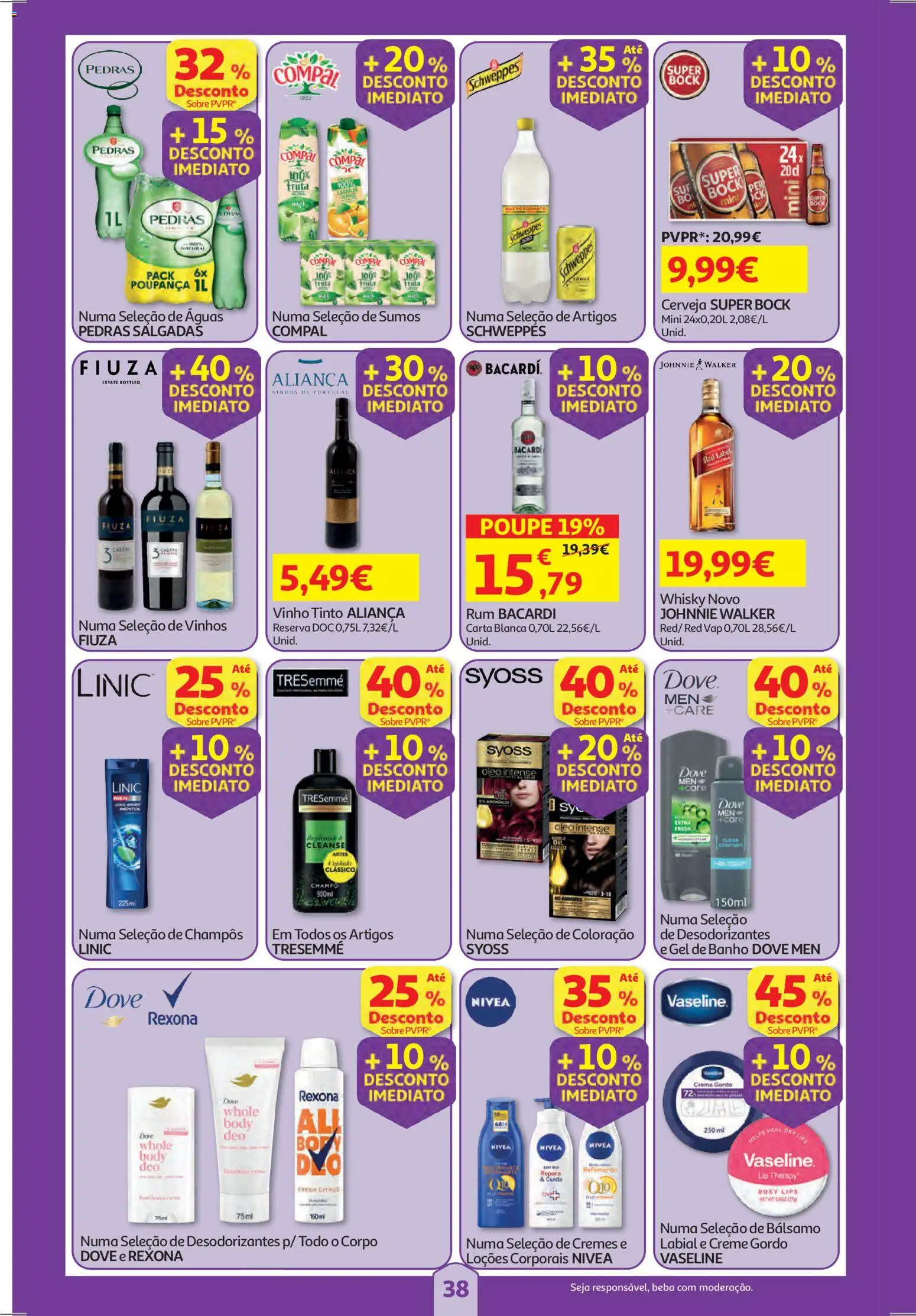 Auchan folheto │ válido de 15.01.2026 | Página: 38 | Produtos: Whisky, Aliança, Vinho, Creme