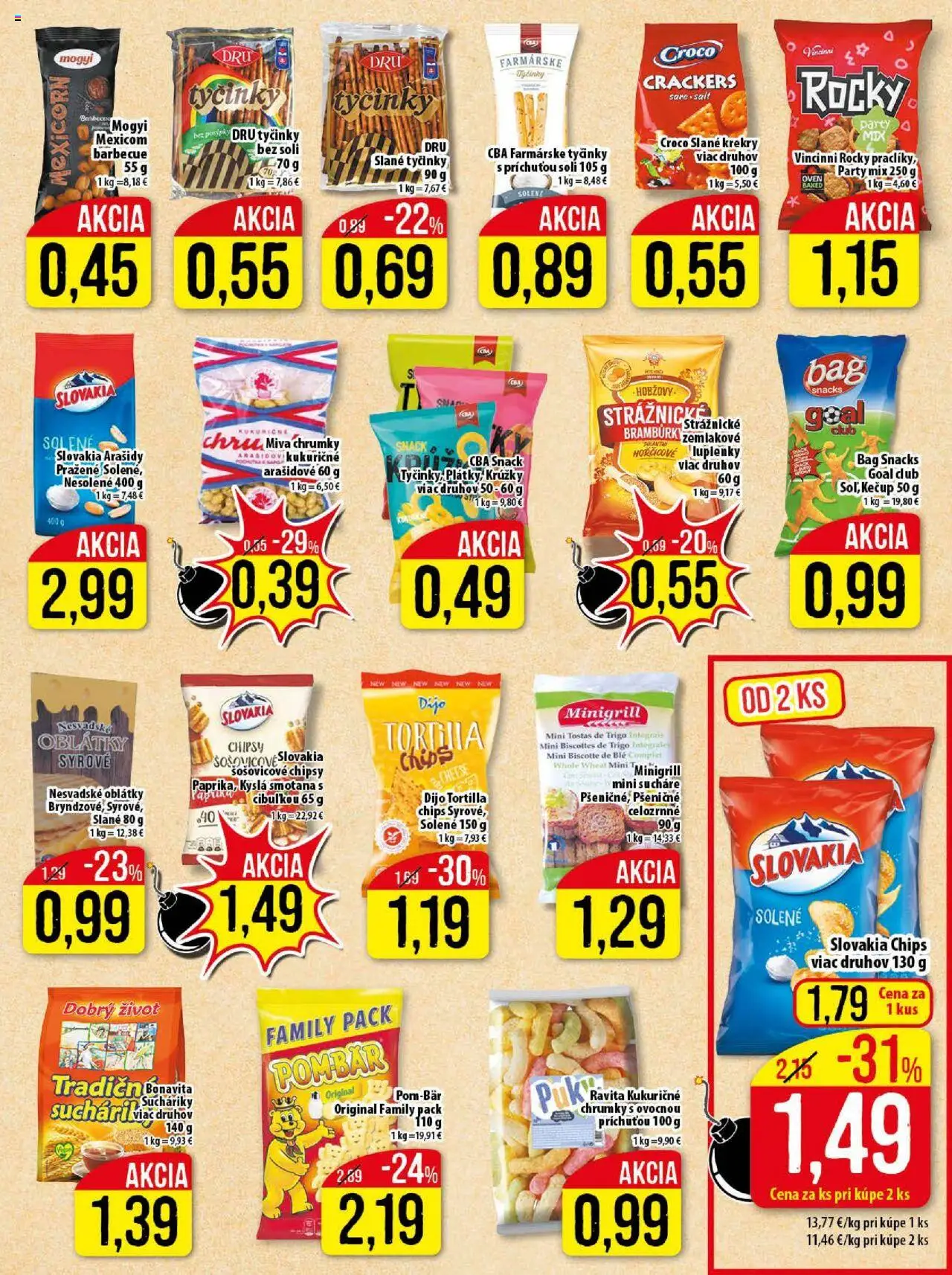 Klas leták │ platný od 04.08.2025 | Strana: 11 | Produkty: Tortilla, Puk, Chipsy, Arašidy