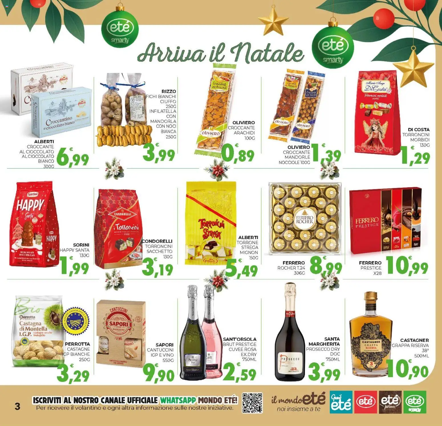 Volantino Eté del 02.12.2025 | Pagina: 3 | Prodotti: Tè, Prosecco, Vino, Mandorle