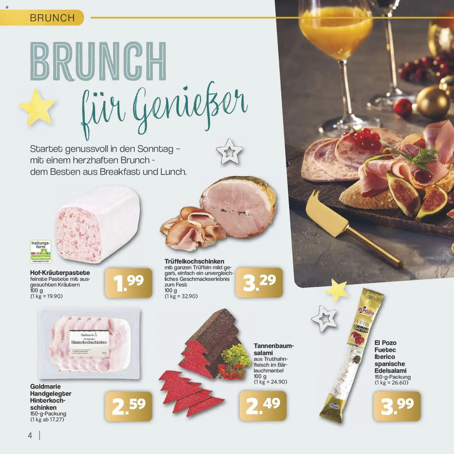 Famila Nordwest - Festliche Momente – gültig ab 24.11.2025 | Seite: 4 | Produkte: Salami, Schinken, Fleisch