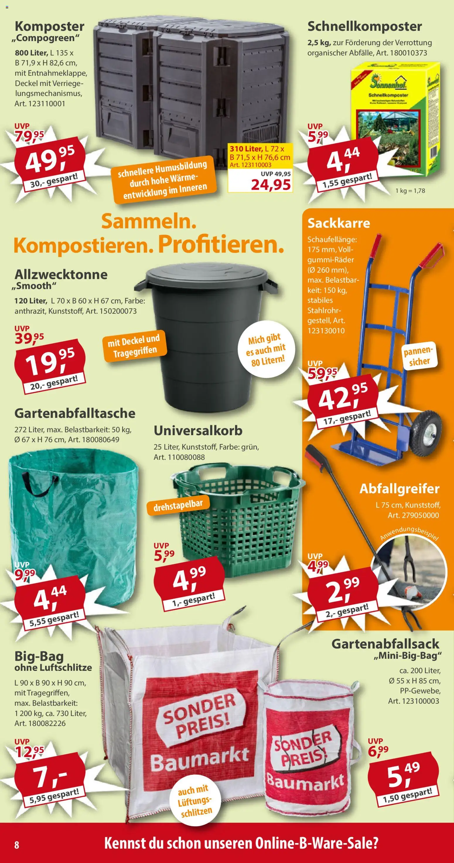 Sonderpreis Baumarkt Prospekt 	 – gültig ab 18.04.2026 | Seite: 8