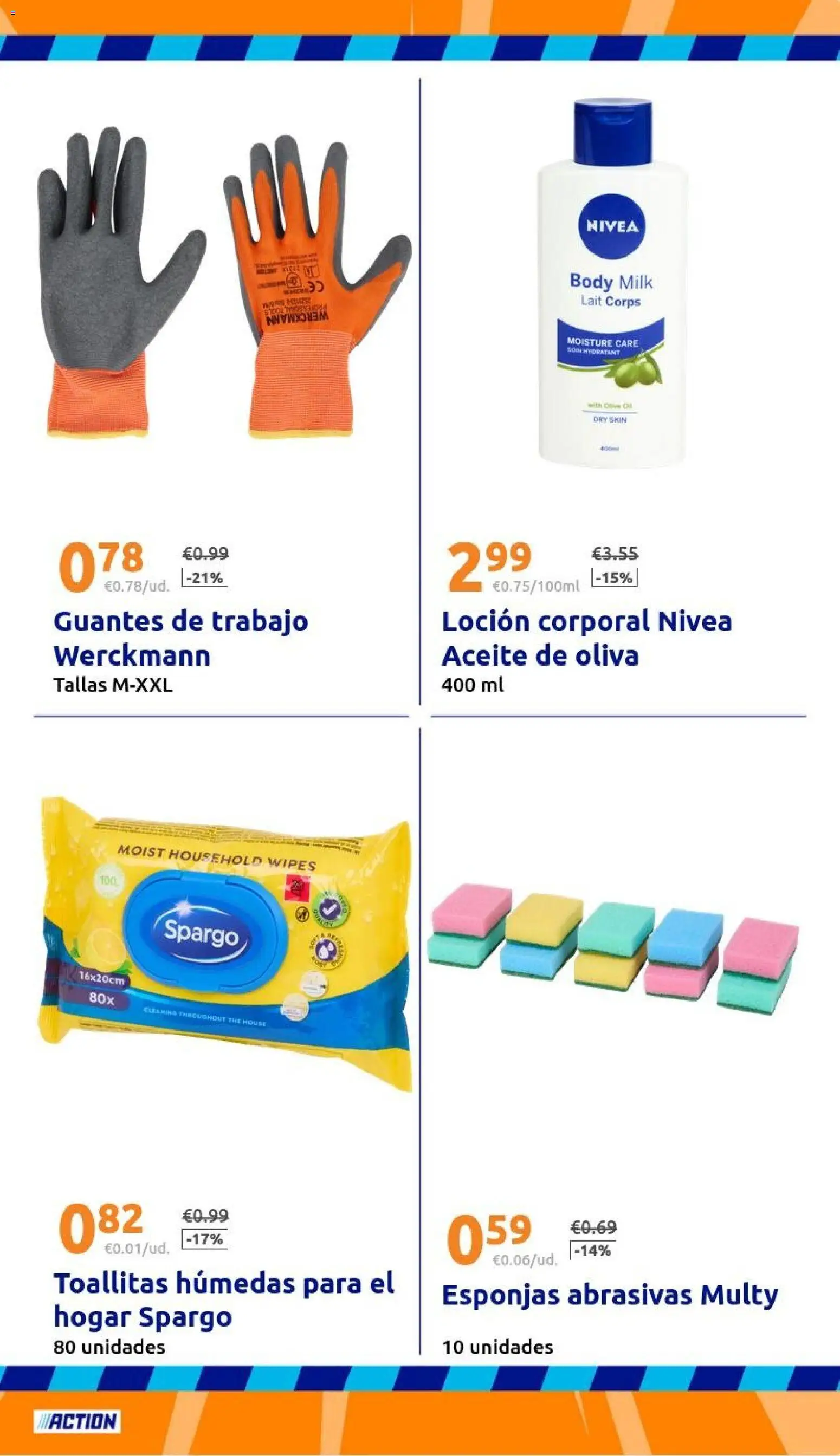Action - Action ES week 2 2026 │ válido desde el 07.01.2026 | Página: 19 | Productos: Loción corporal, Aceite, Guantes, Body