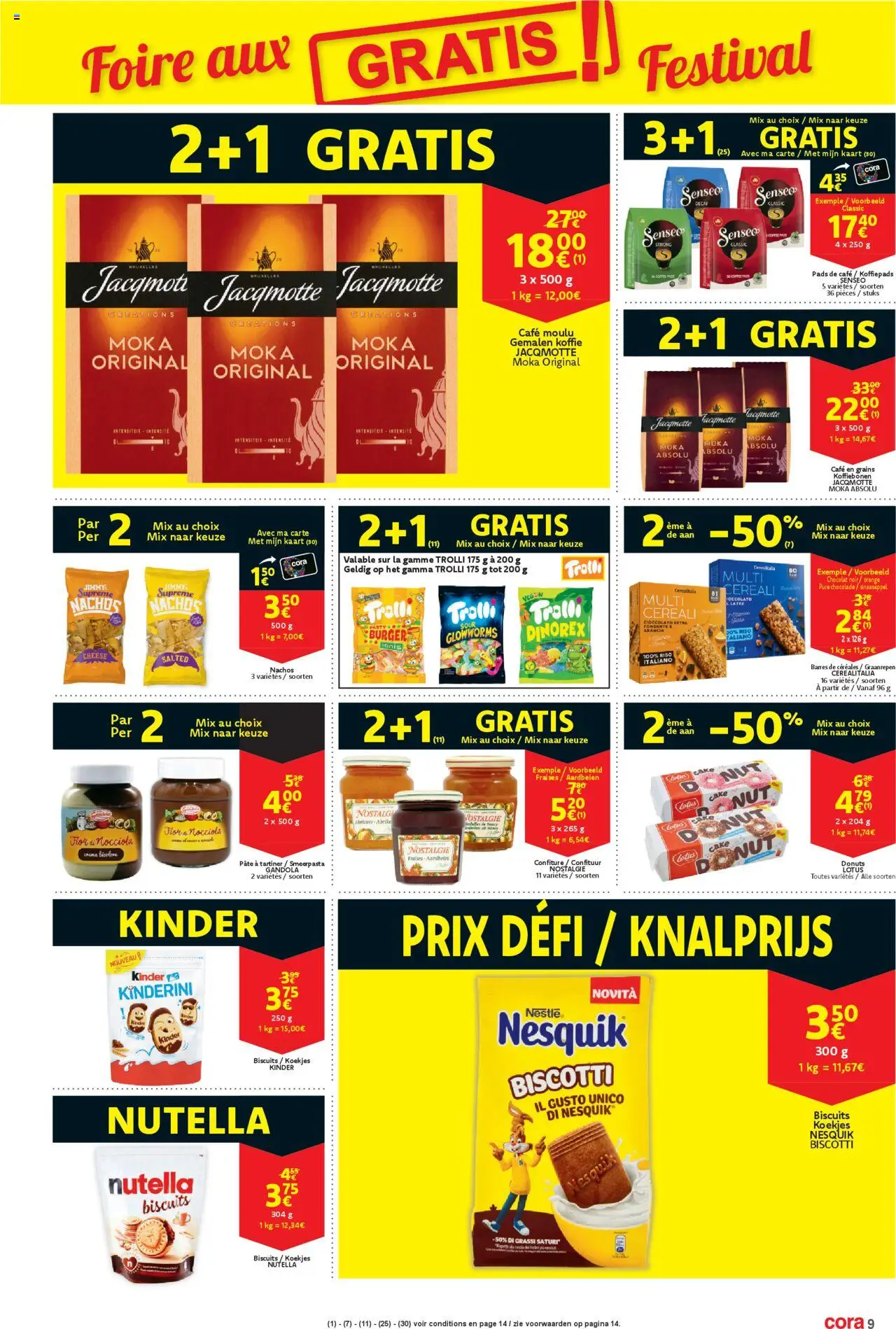  | Pagina: 9 | Producten: Donuts, Aardbeien, Pads, Koffie