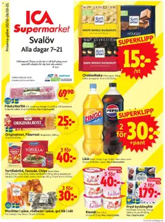 ICA Supermarket - Svalöv - Förhandsvisning av reklamblad från butik ICA Supermarket aktuell från 20.10.2025
