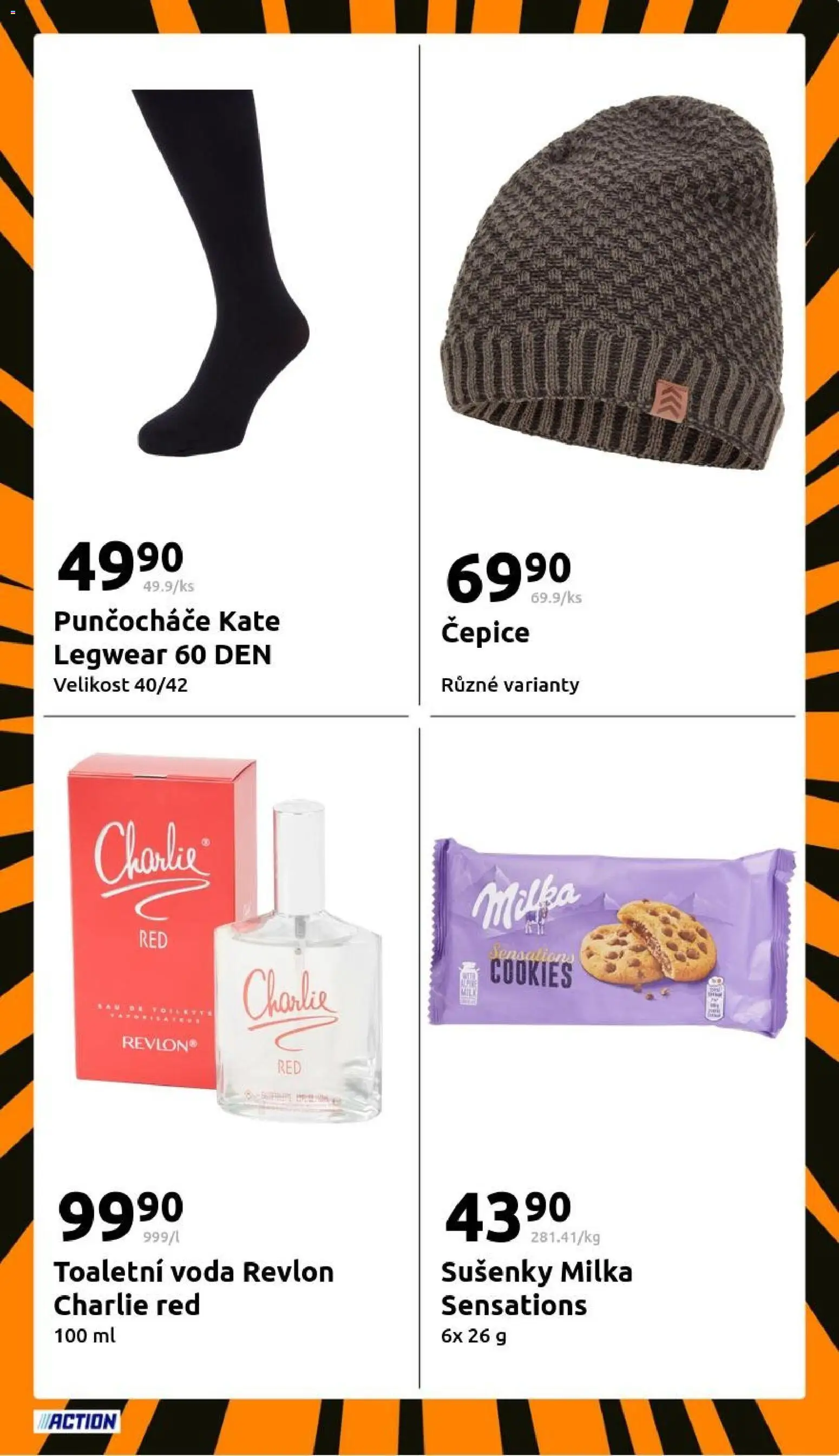 Action Black Friday od 26.11.2025 | Strana: 25 | Produkty: Cookies, Toaletní voda, Punčocháče, Sušenky