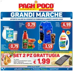 Anteprima del volantino Volantino Paghi Poco	 valido a partire dal 20.02.2026