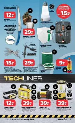 Netto gazetka - Non Food od 18.06.2025 | Strona: 7 | Produkty: Multitool, Prysznic, Lampa, Latarka czołowa