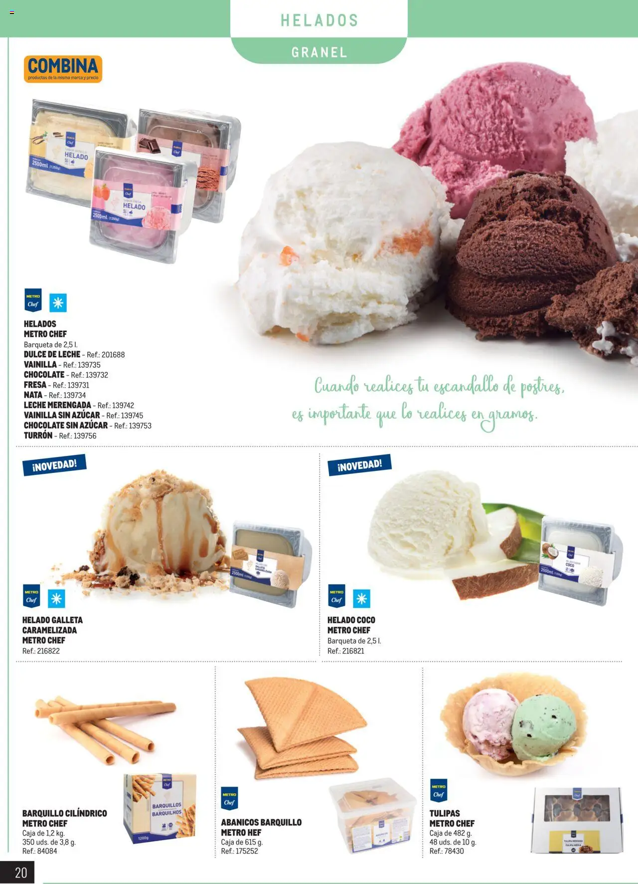 Makro - Especial Postres │ válido desde el 04.03.2025 | Página: 20 | Productos: Leche, Chocolate, Helado, Caja