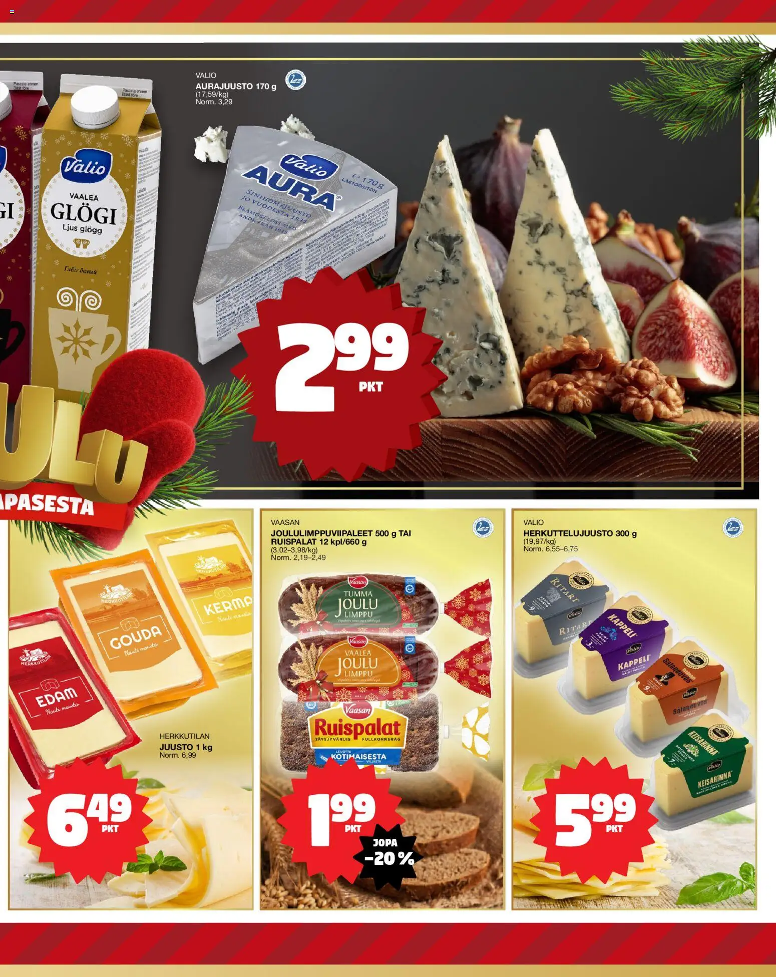 Tokmanni - EUROSPAR – voimassa 18.12.2025 alkaen | Sivu: 7 | Tuotteet: Juusto, Kerma