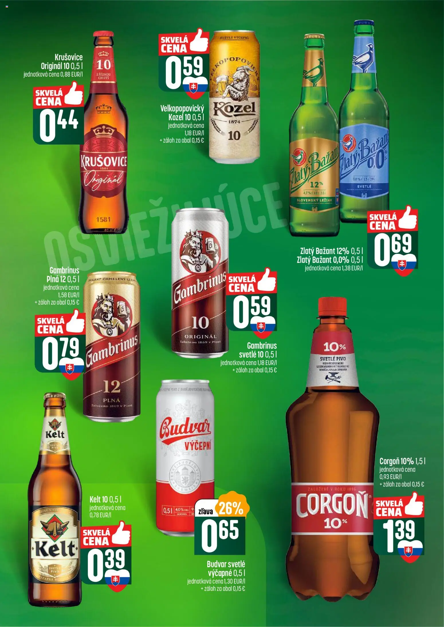 Nové COOP Jednota akcie – leták je platný od 08.01.2026 | Strana: 49 | Produkty: Pivo, Kelt, Krušovice, Gambrinus