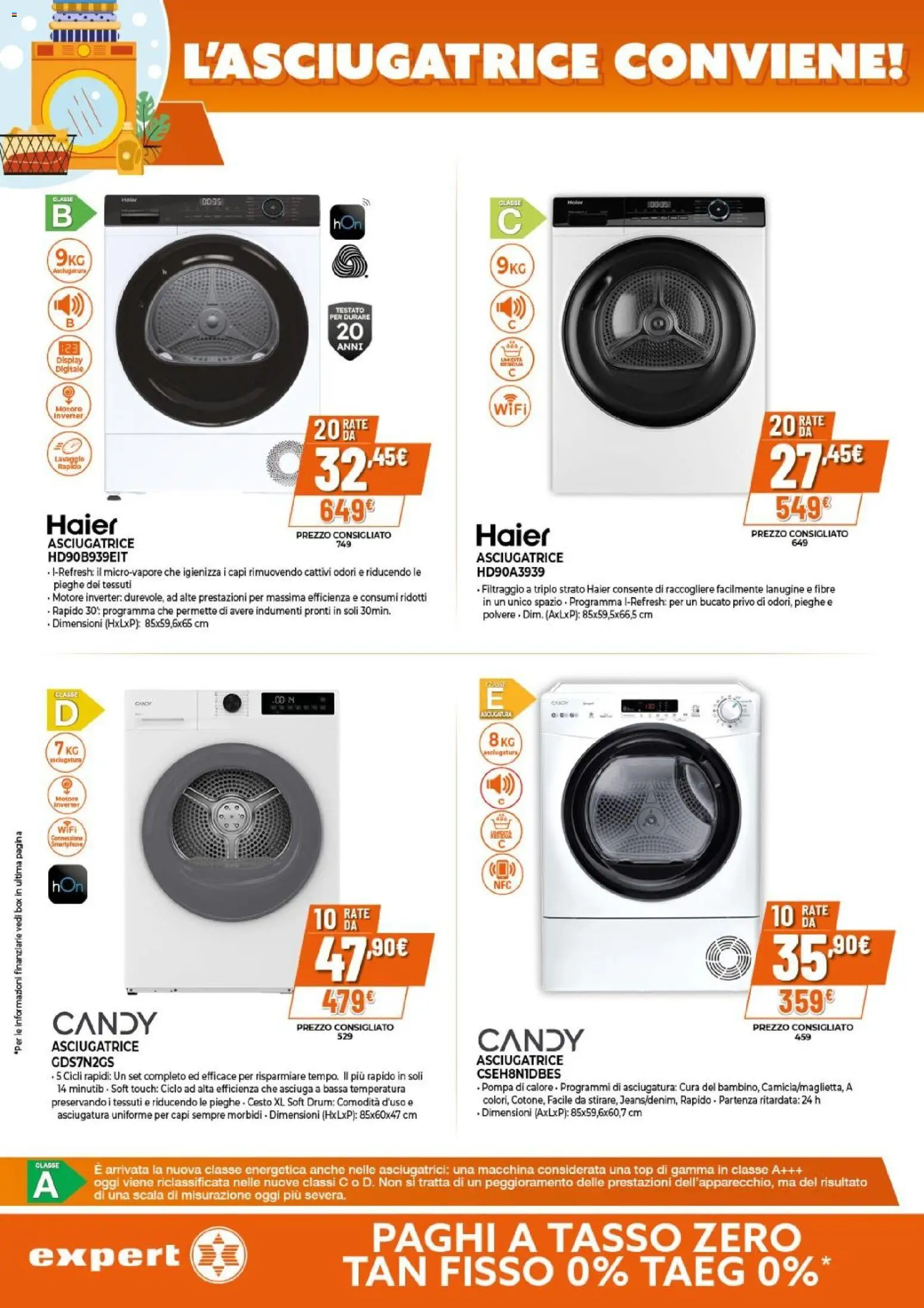 Volantino Expert del 15.01.2026 | Pagina: 24 | Prodotti: Top, Asciugatrice, Scala