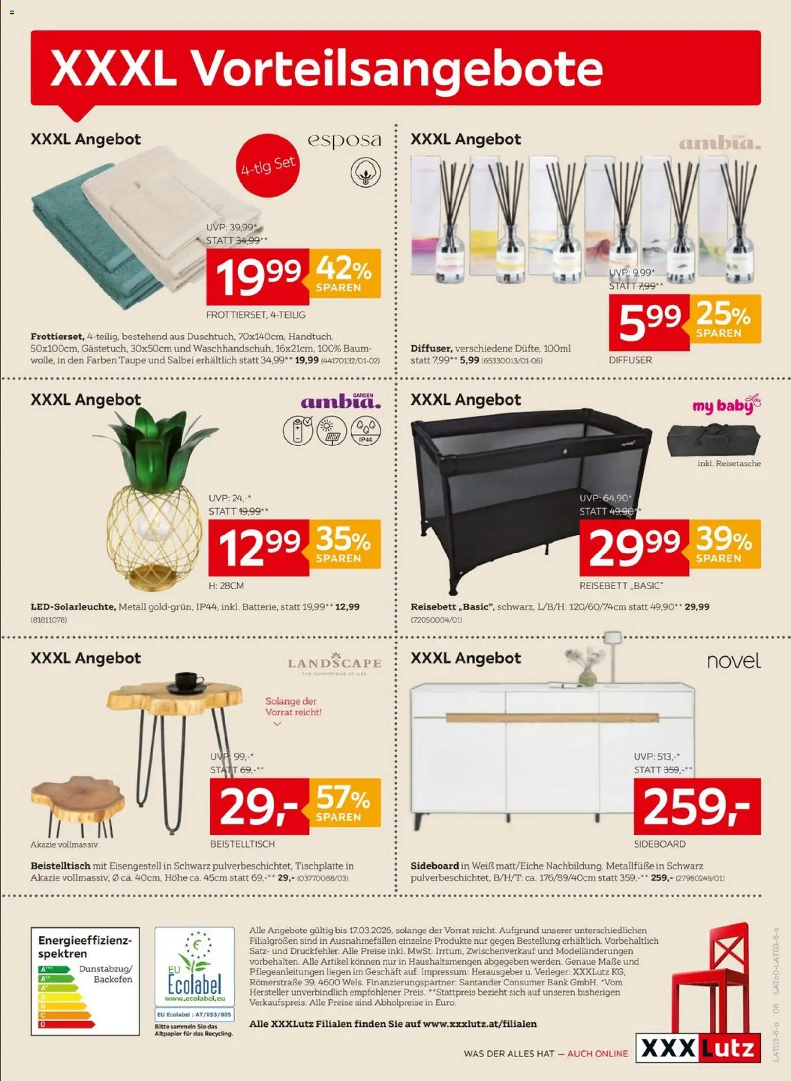 XXXLutz Sparen mit Eurovision-Joker!  gültig ab 10.03.2026 | Seite: 8 | Produkte: Reisetasche