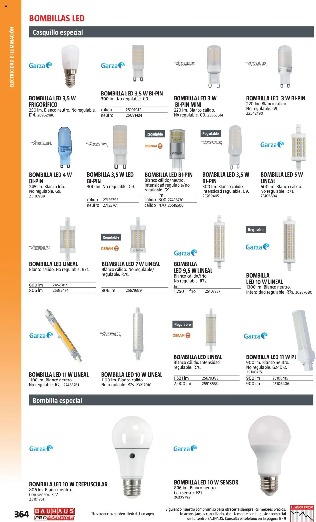 Bauhaus - ProService  │ válido desde el 24.02.2025 | Página: 364 | Productos: Té, Teléfono, Bombilla