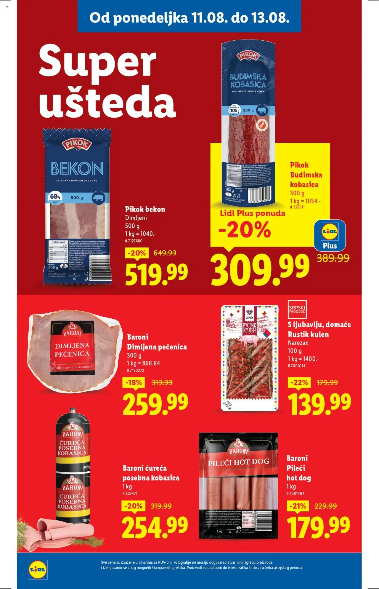 Lidl katalog - važi od 07.08.2025 | Strana: 52 | Proizvode: Kulen, Budimska kobasica, Hot dog, Kobasica