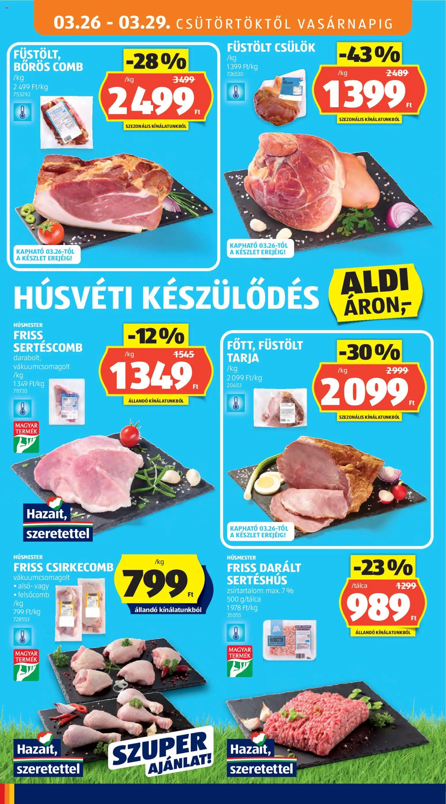 Aldi akciós ujság - amely érvényes a következő dátumtól: 26.03.2026 | Oldal: 32