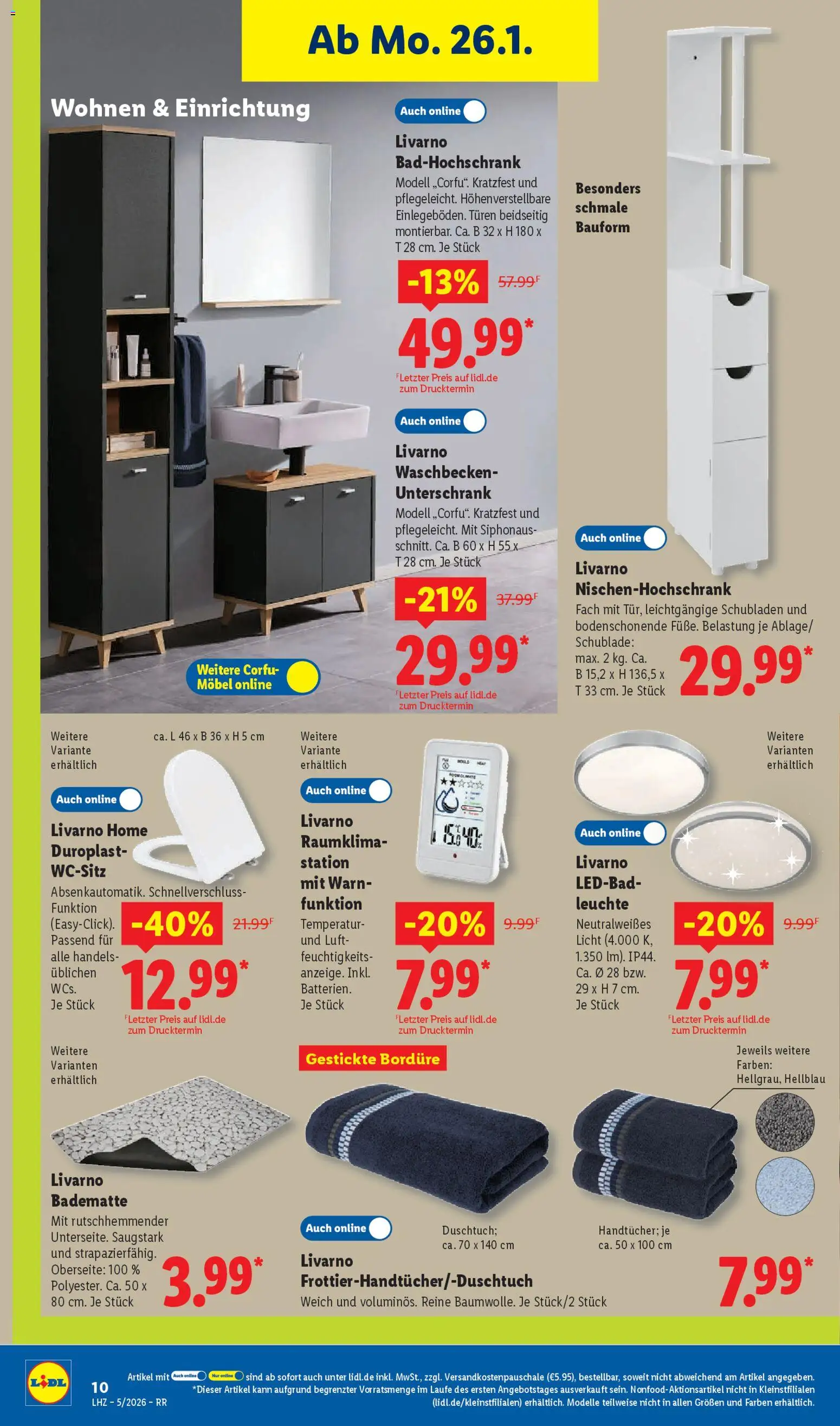 Lidl Prospekt Bestwig – gültig ab 26.01.2026 | Seite: 28 | Produkte: Waschbecken, Unterschrank