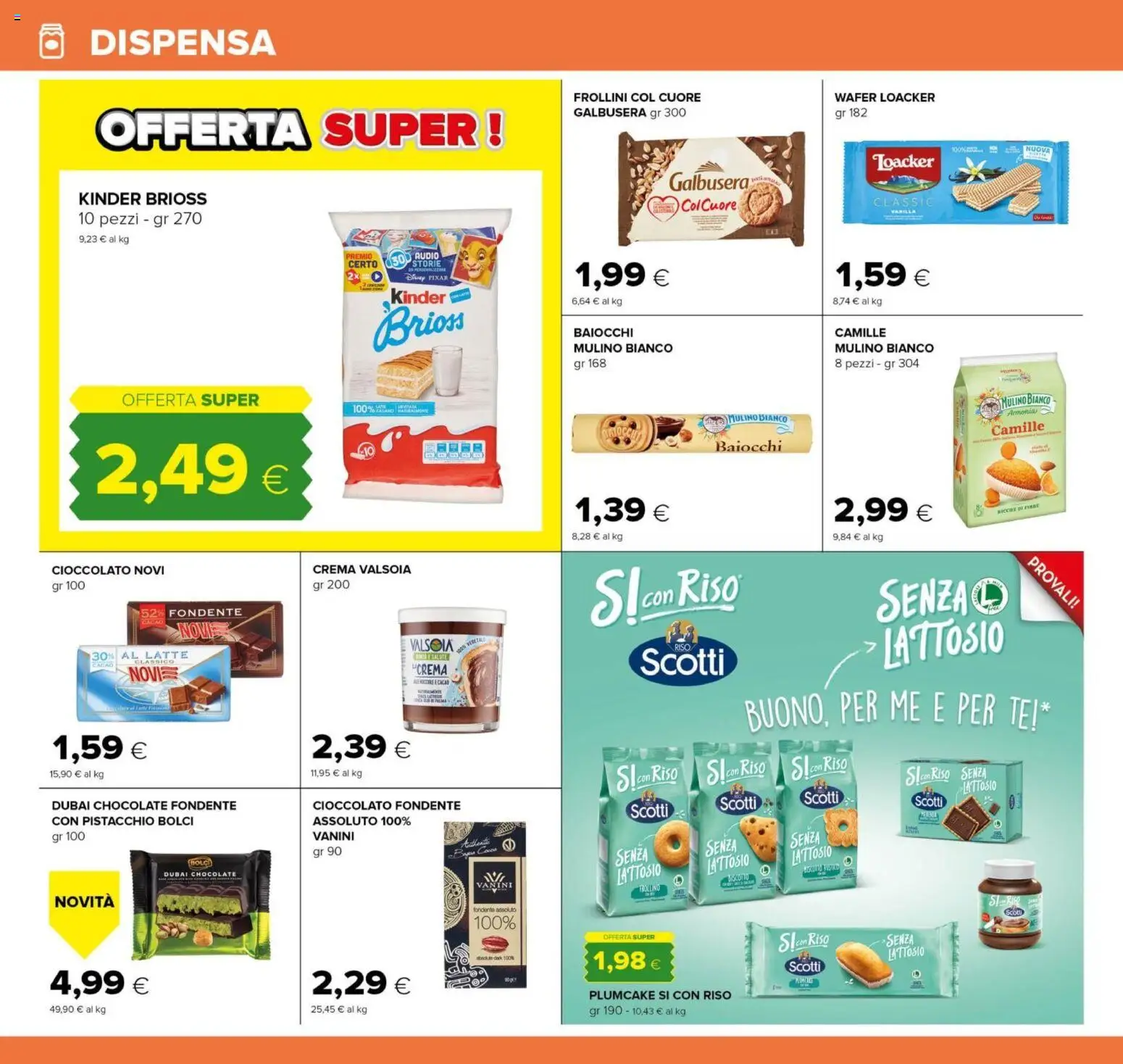 Volantino Oasi del 21.11.2025 | Pagina: 22 | Prodotti: Crema, Riso, Tè, Frollini