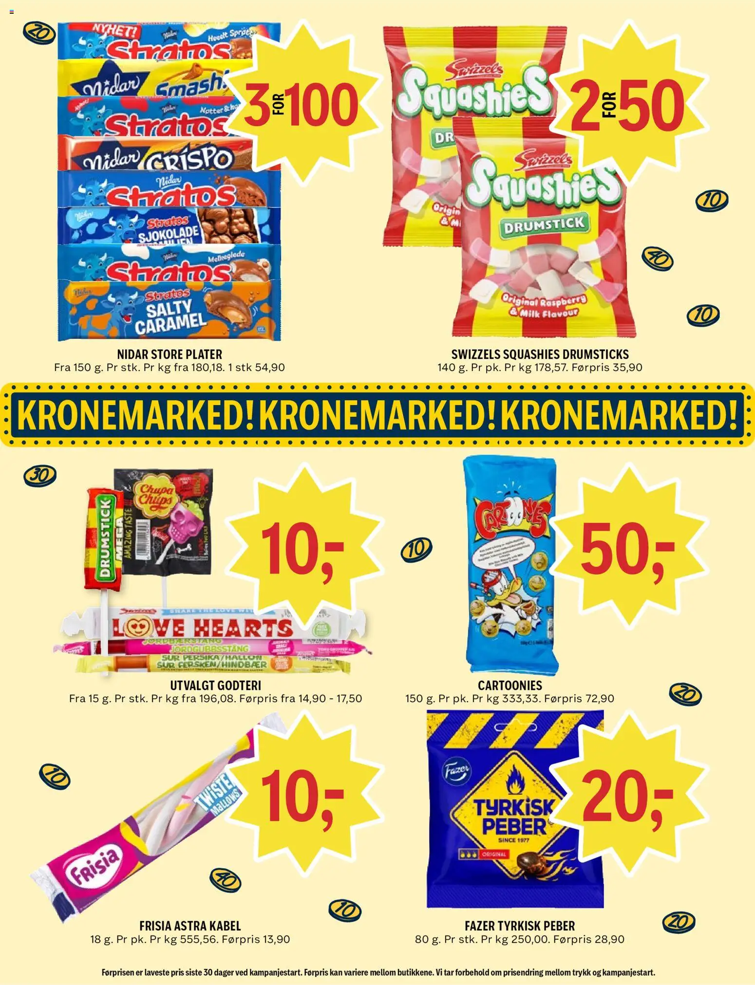 {H1} | Side: 31 | Produkter: Sjokolade, Godteri, Nøtter, Kabel