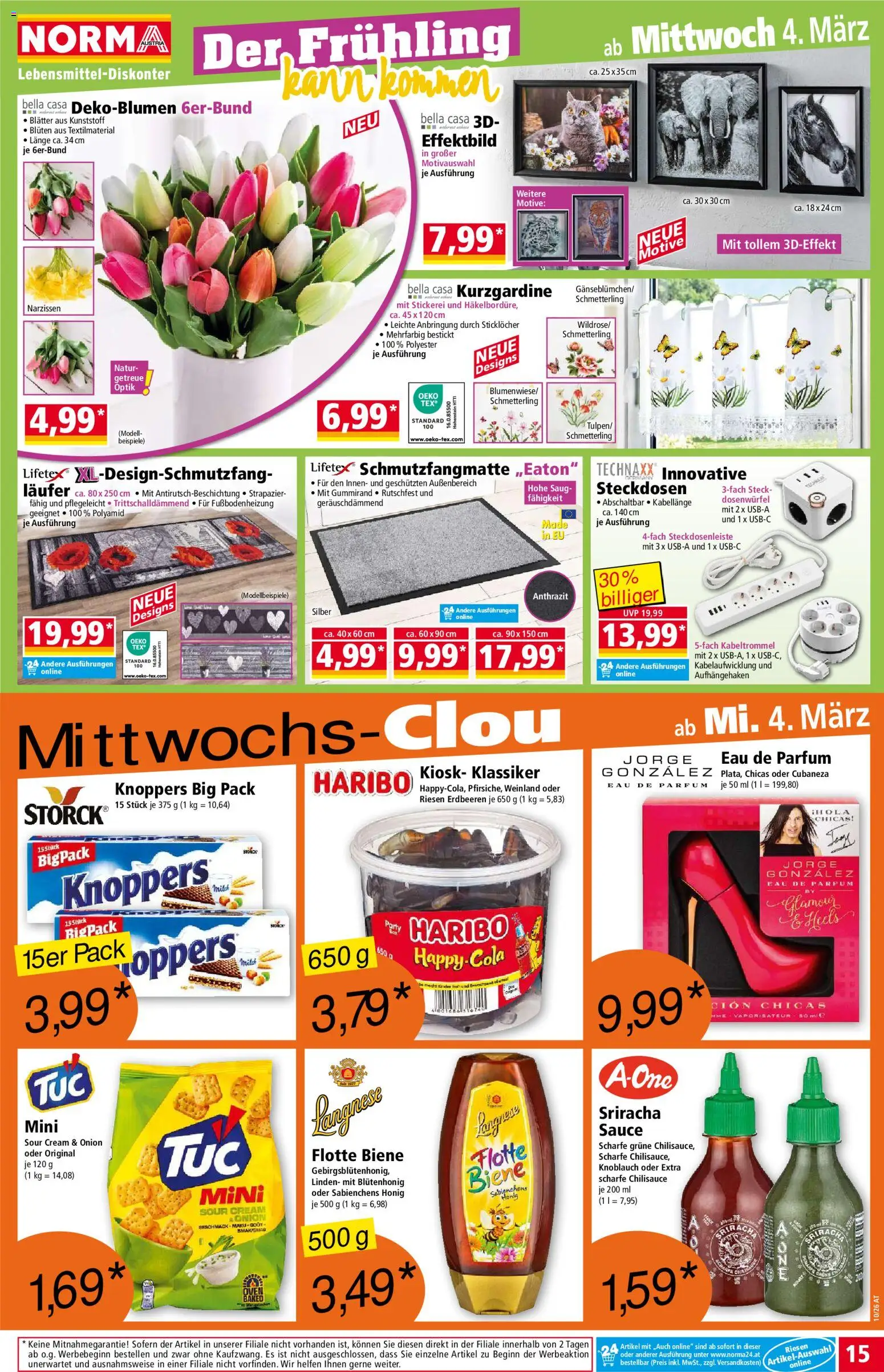 Norma Flugblatt gültig ab 02.03.2026 | Seite: 15 | Produkte: Erdbeeren, Knoblauch, Parfüm