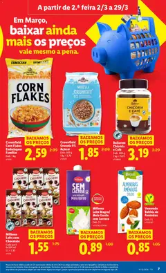 Pré-visualização Crownfield Granola 0% Açúcar, Granola 0% Açúcar válido de 02.03.2026 | Página: 7 | Produtos: Granola, Café solúvel, Leite, Açúcar