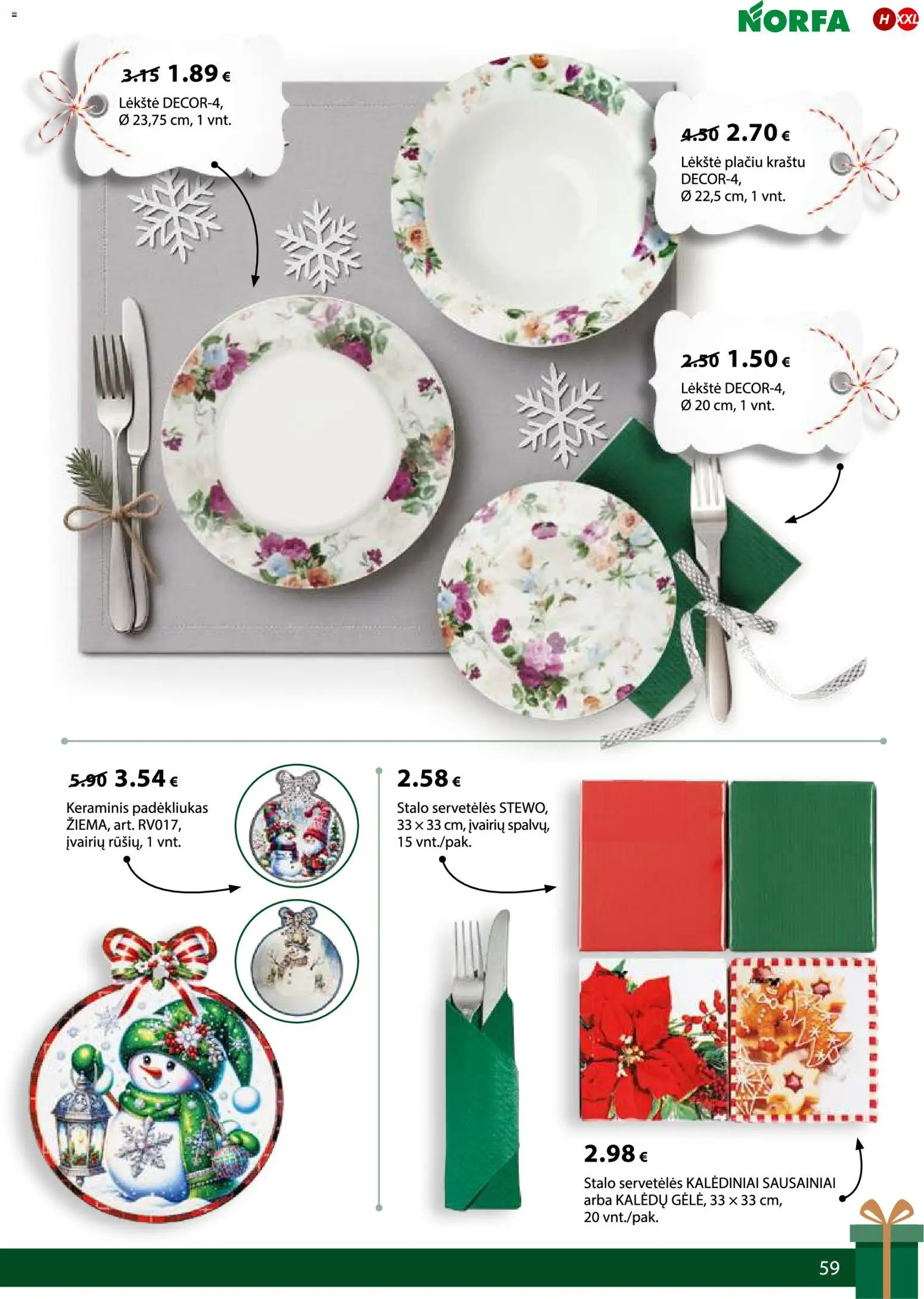 NORFA akcijos nuo 18.11.2025 | Puslapis: 59 | Prekių: Sausainiai, Lėkštė