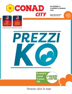Anteprima del volantino Conad City Lombardia catalogo valido a partire dal 16.01.2026