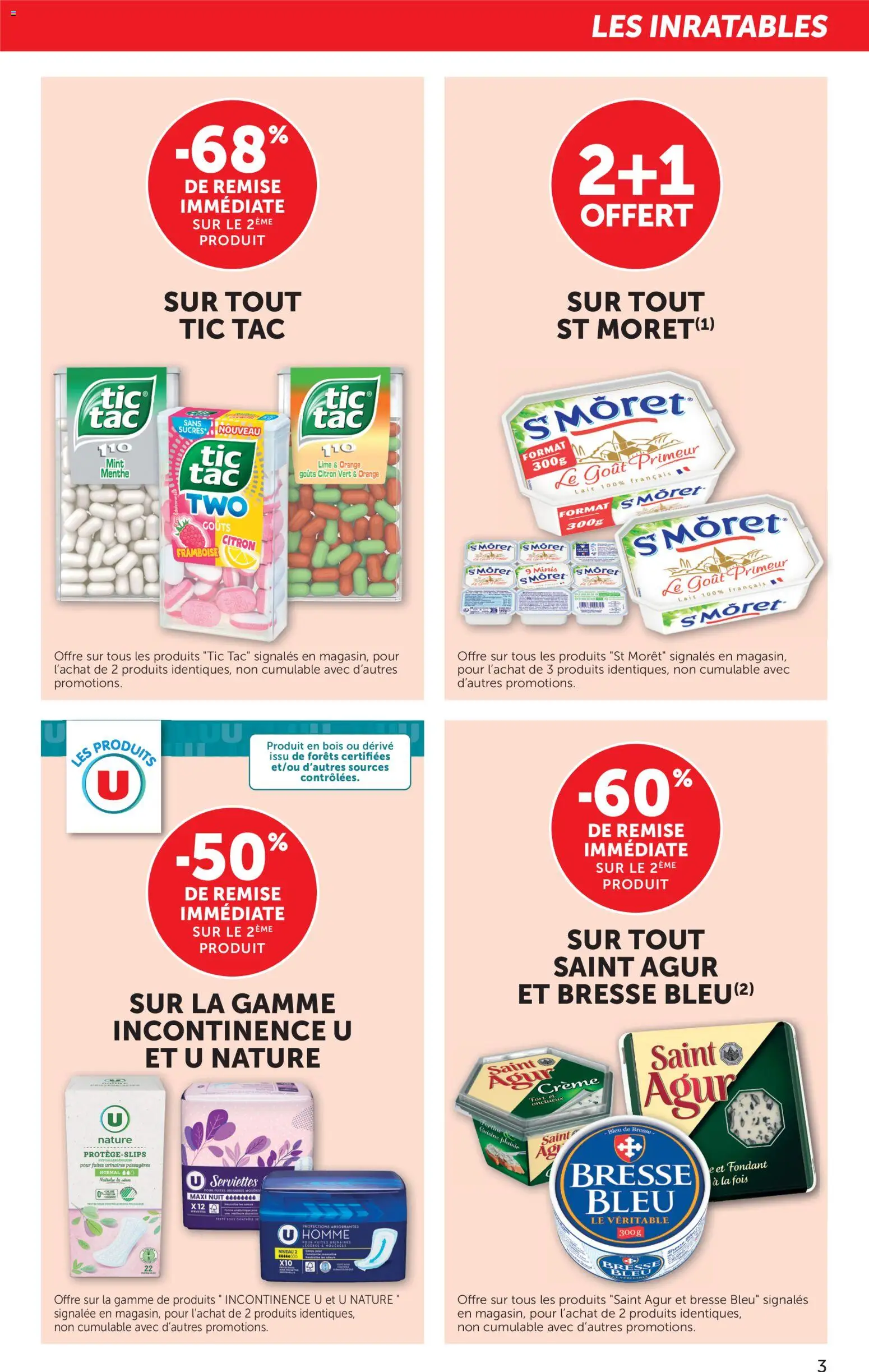 {H1} | Page: 3 | Produits: Menthe, Orange, Lait, Crème