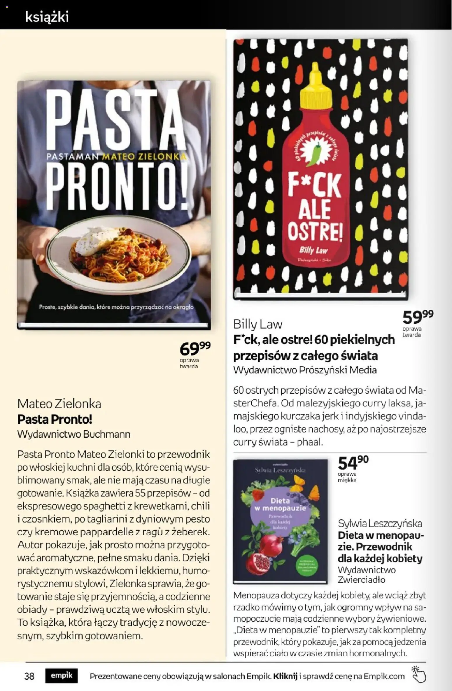 Empik promocje - Tom kultury Książki od 25.02.2026 | Strona: 38 | Produkty: Chili, Curry, Pesto, Książki