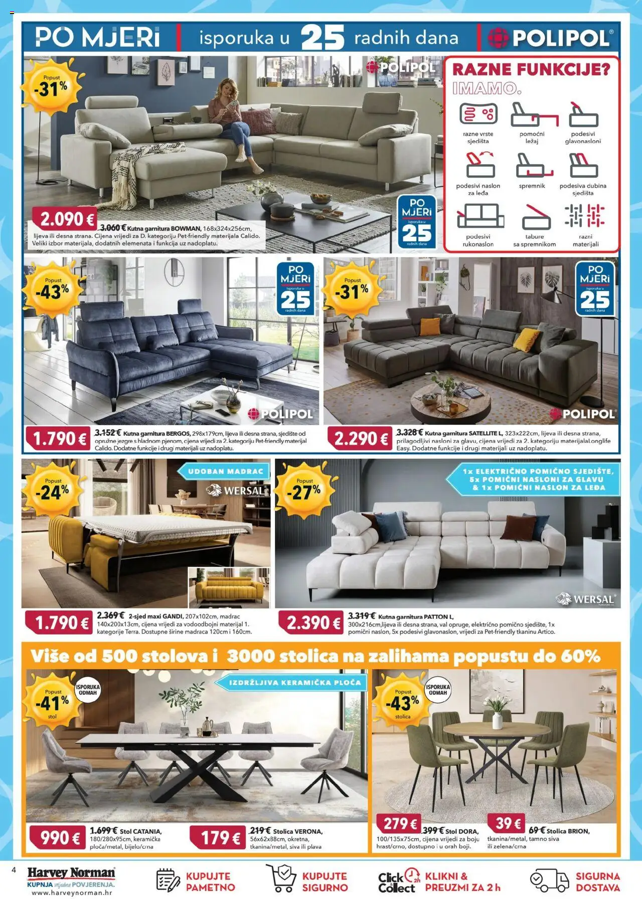 Harvey Norman katalog | vrijedi od 19.08.2025 | Stranica: 4 | Proizvodi: Stol, Stolica, Kutna garnitura, Orah