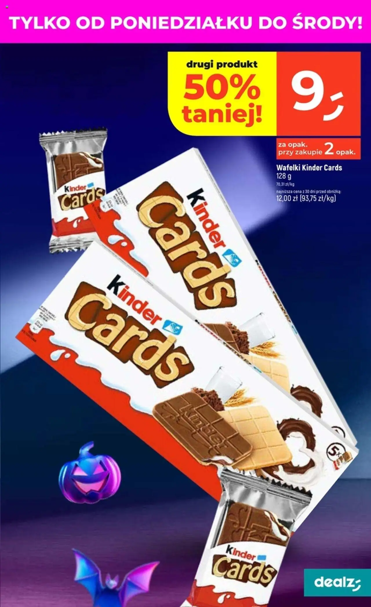 Dealz Gazetka od 02.10.2025 | Strona: 33 | Produkty: Wafelki, Kinder cards
