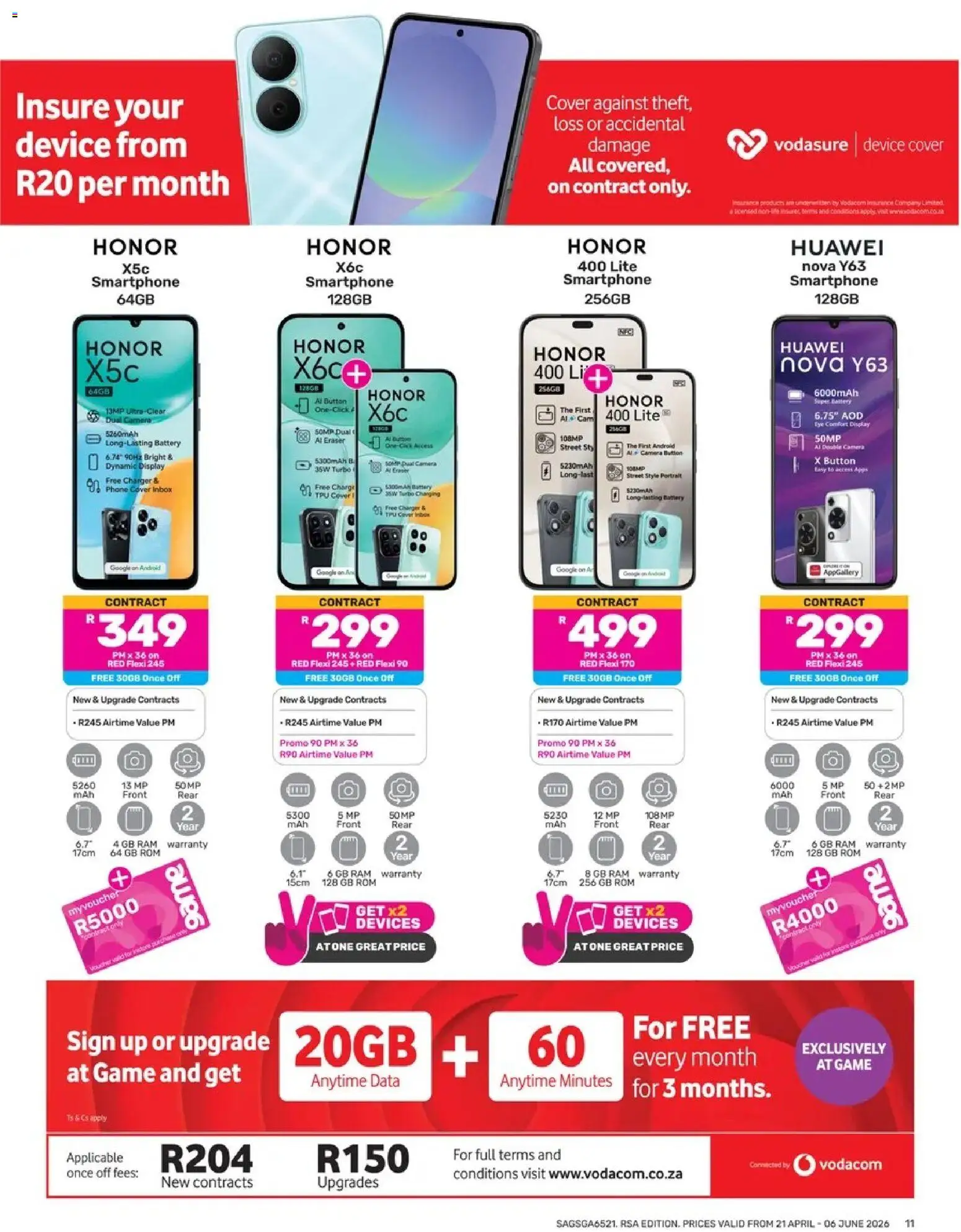 New Game catalogue – valid from 21.04.2026 | Page: 11 | Products: Phone, Smartphone, Battery, Charger