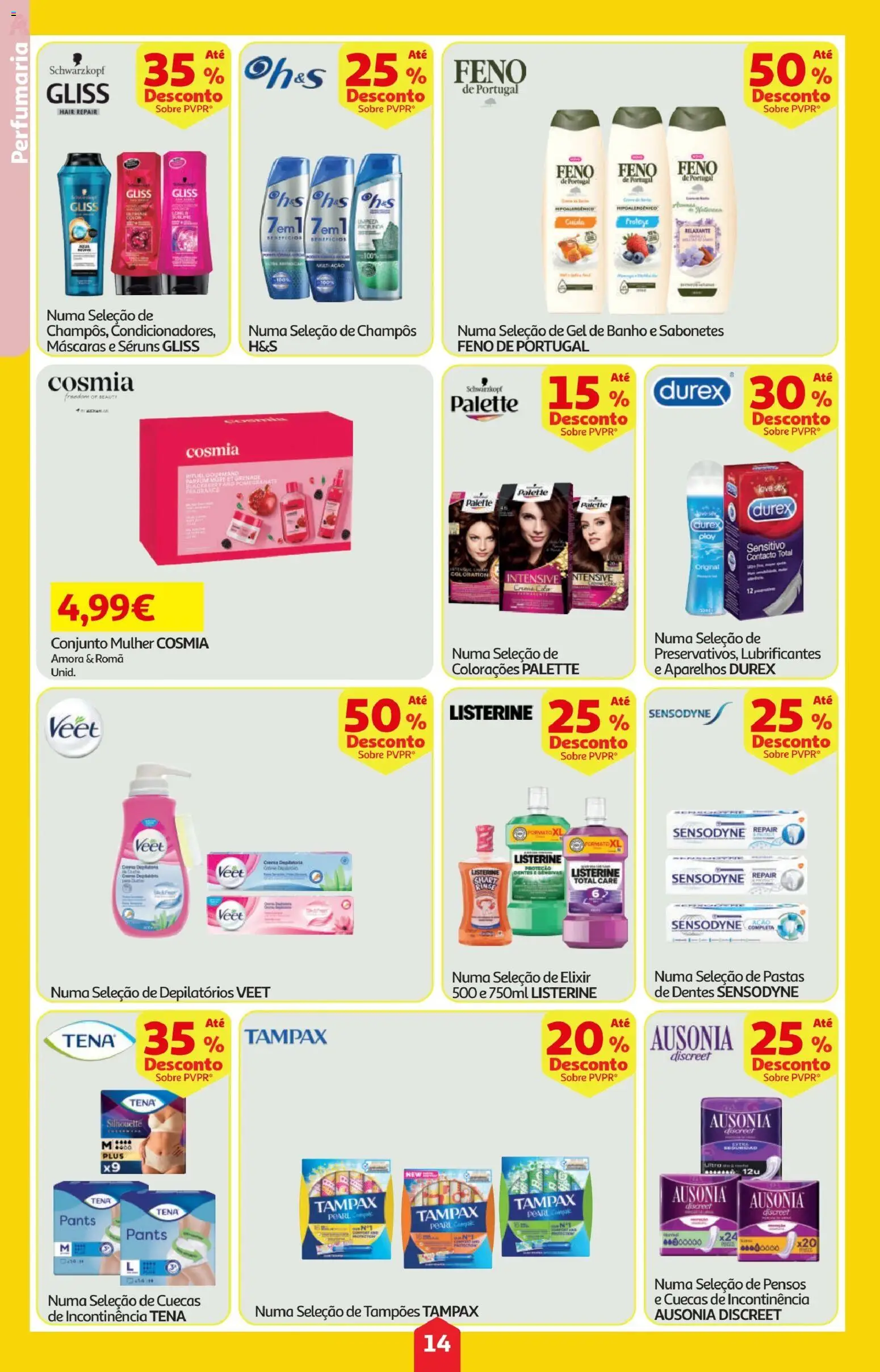 Minipreço folheto │ válido de 23.04.2026 | Página: 14 | Produtos: Gel de banho, Banho, Cuecas