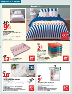 Auchan - Prévisualisation de Auchan prospectus valide à partir de 14.04.2026 | Page: 38 | Produits: Coton, Housse de couette, Literie, Couette