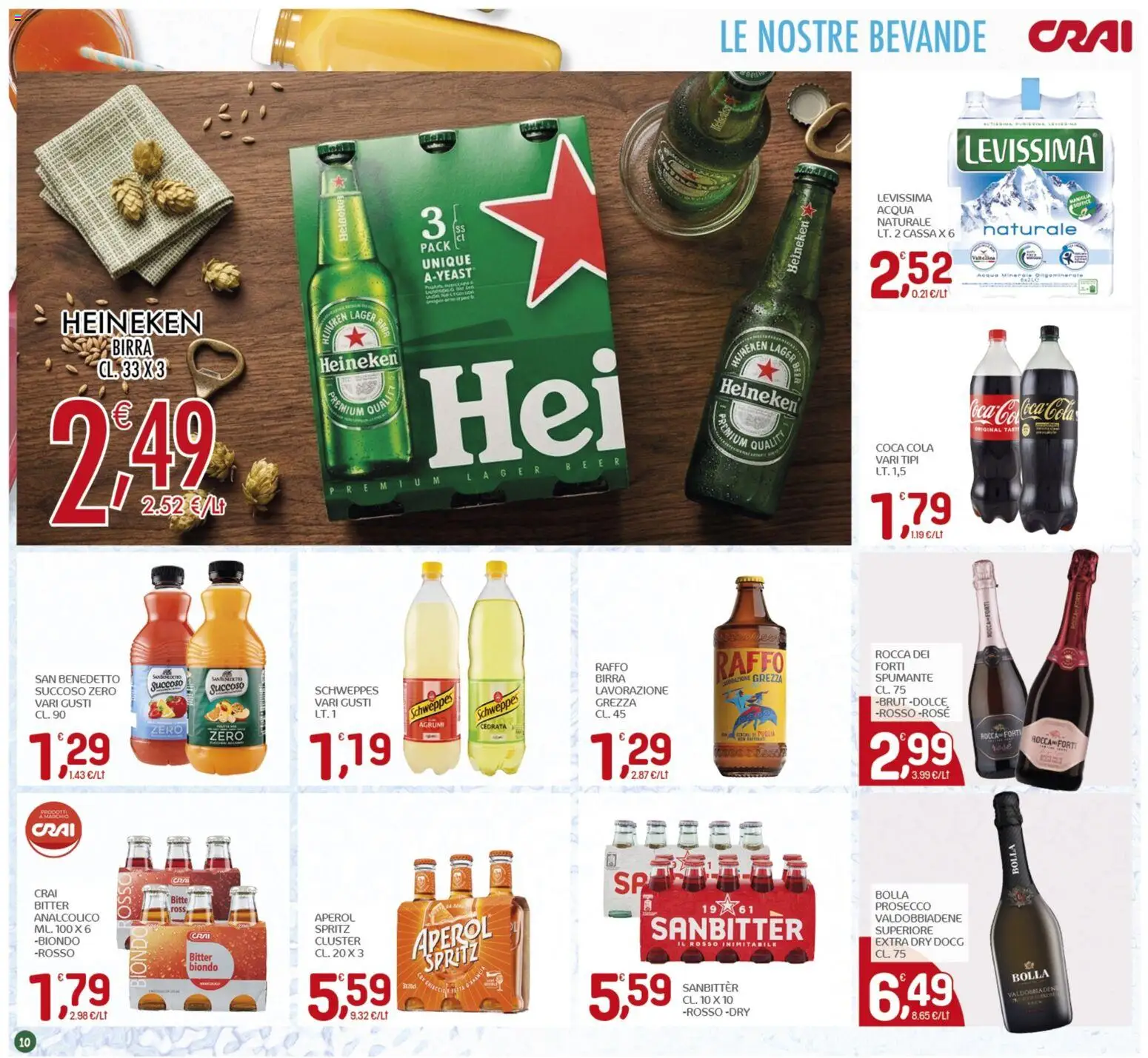 Volantino CRAI del 26.03.2026 | Pagina: 10 | Prodotti: Birra, Agrumi, Spumante, Cedrata