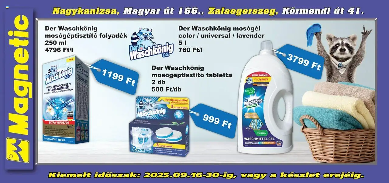 Magnetic akciós ujság - amely érvényes a következő dátumtól: 16.09.2025 | Oldal: 2 | Termékek: Mosógél