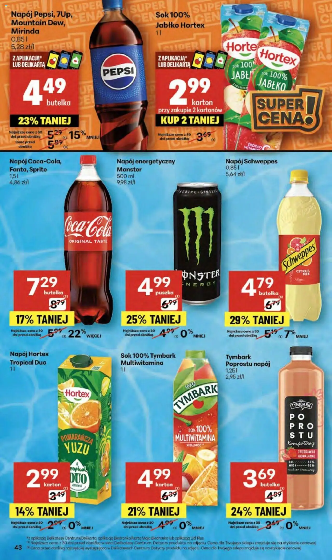 Delikatesy Centrum Gazetka - Sklepy Własne od 09.10.2025 | Strona: 43 | Produkty: Pepsi, Sprite, Delikatesy, Sok