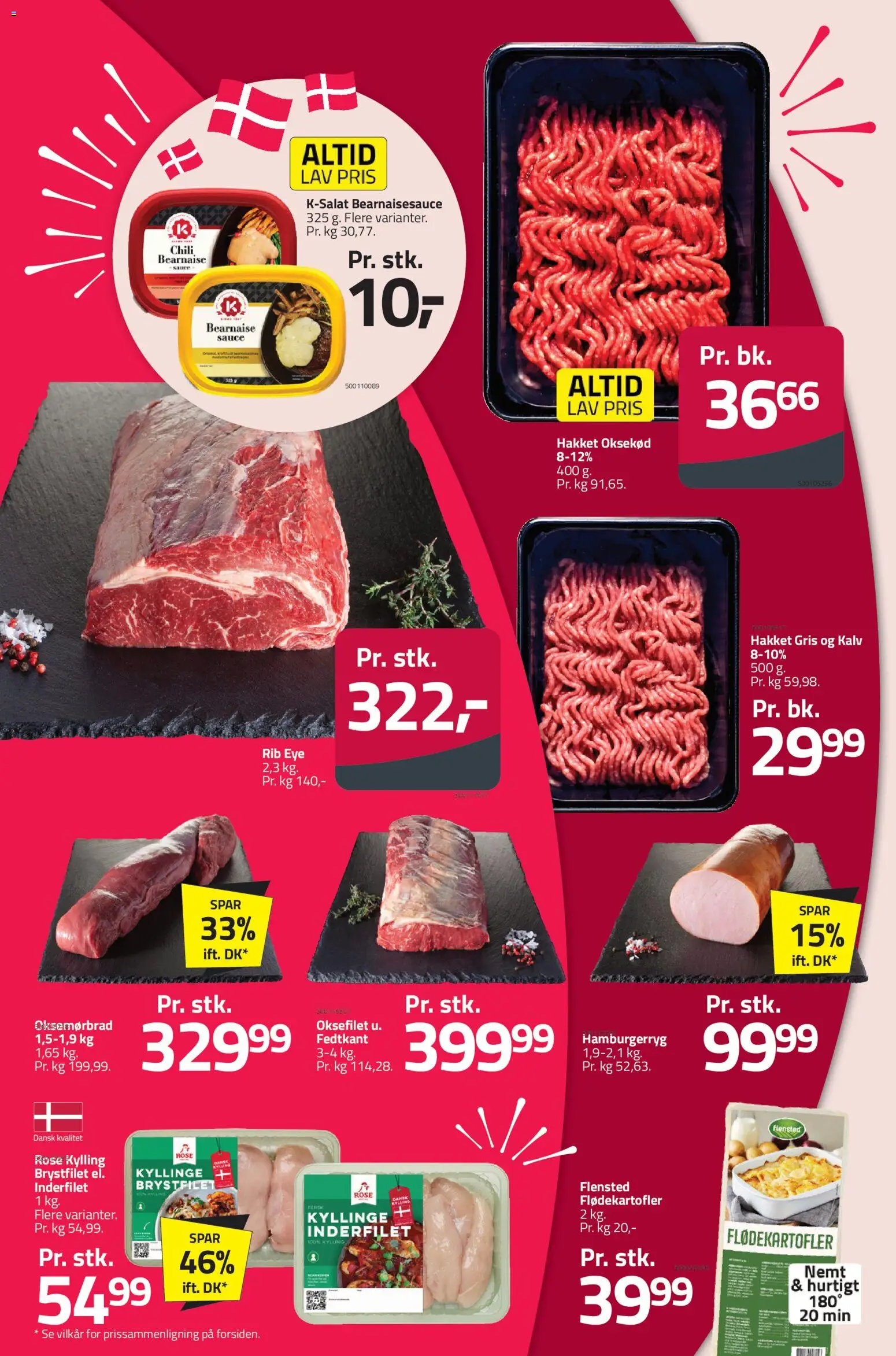 Fleggaard tilbudsavis – gyldig fra 04.03.2026 | Side: 22 | Produkter: Oksekød, Hamburgerryg