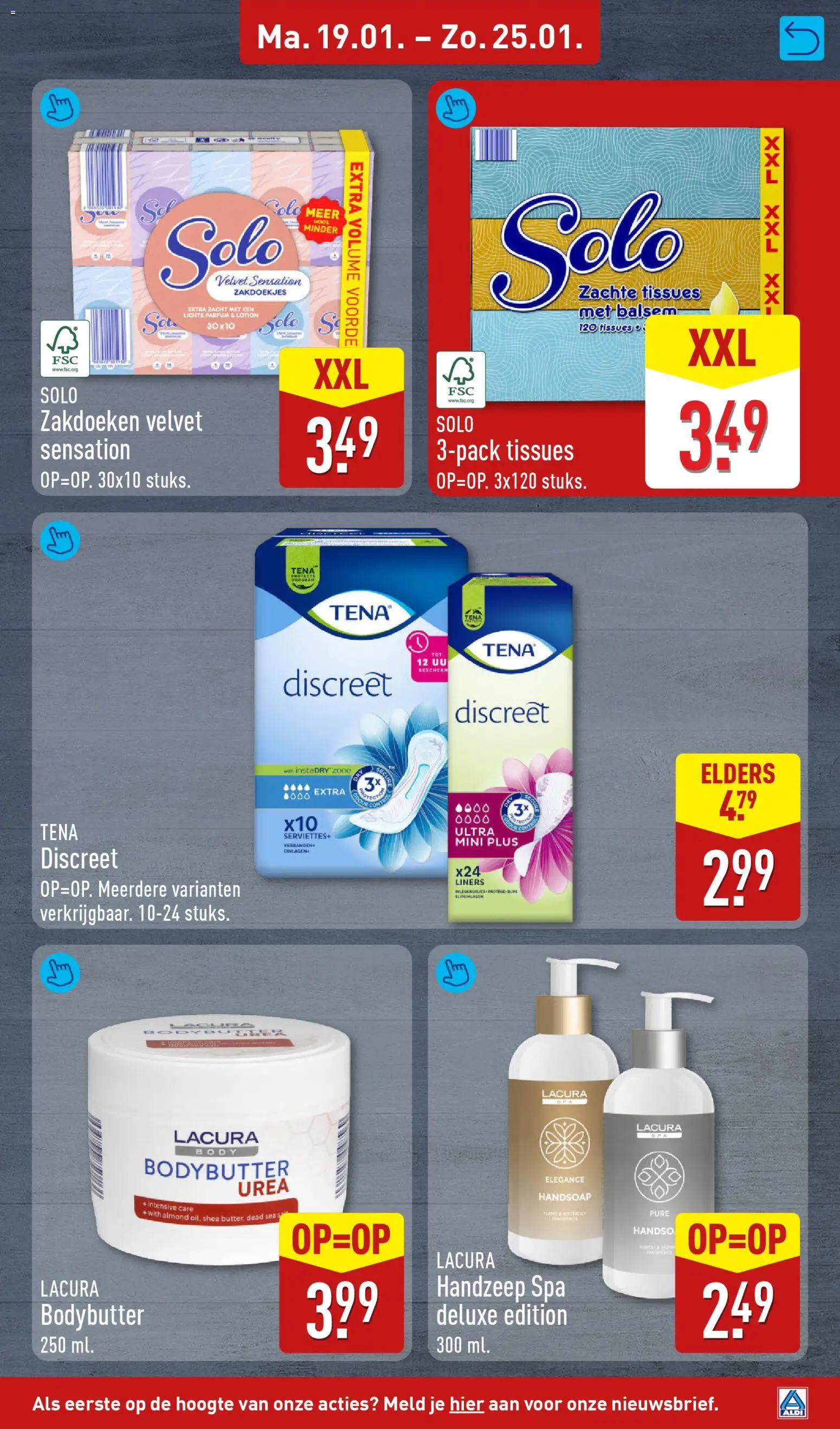 {H1} | Pagina: 17 | Producten: Tissues, Handzeep, Parfum